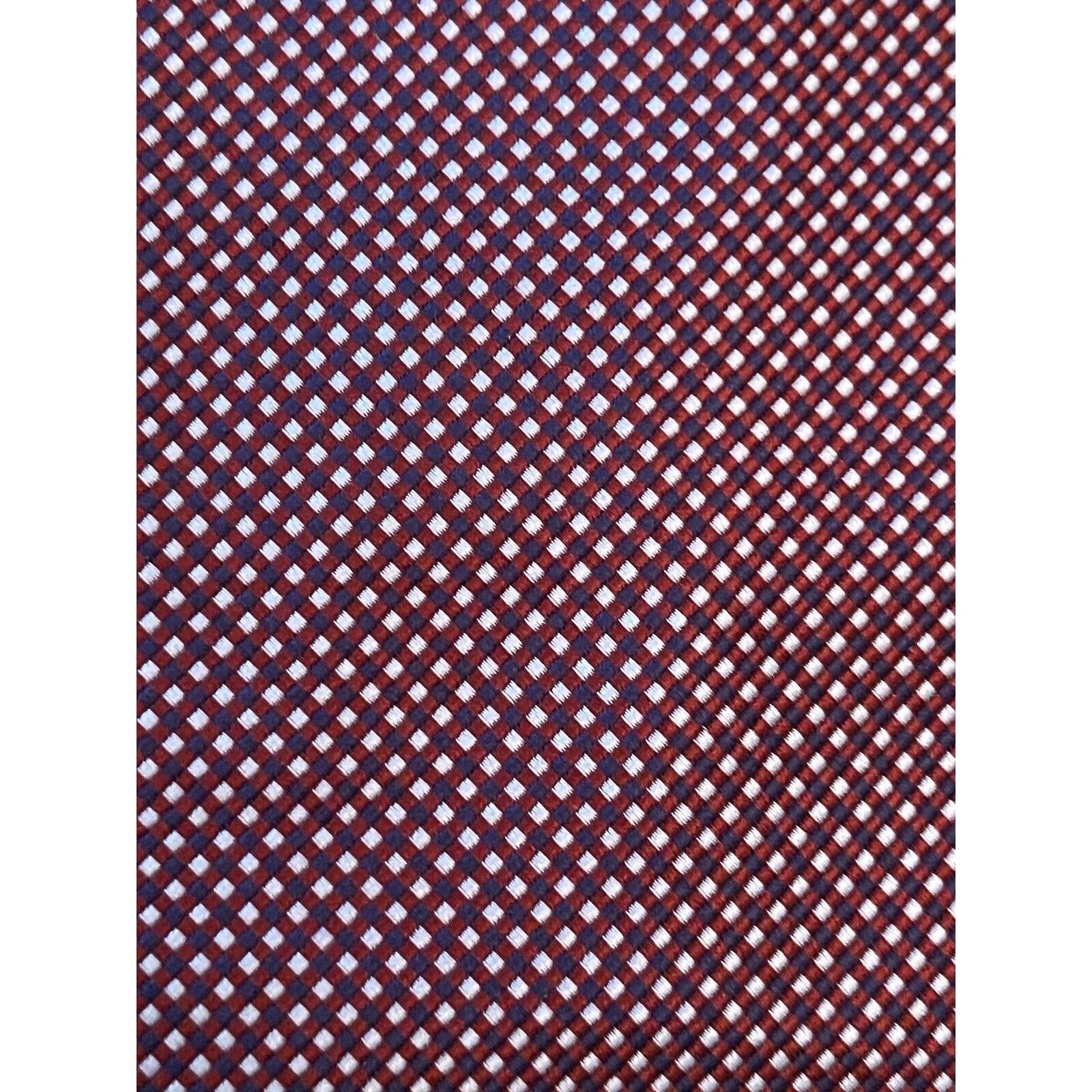 Tommy Hilfiger Tommy Hilfiger Burgundy Blue 100% Silk Made In China Size ONE SIZE - 9 Thumbnail