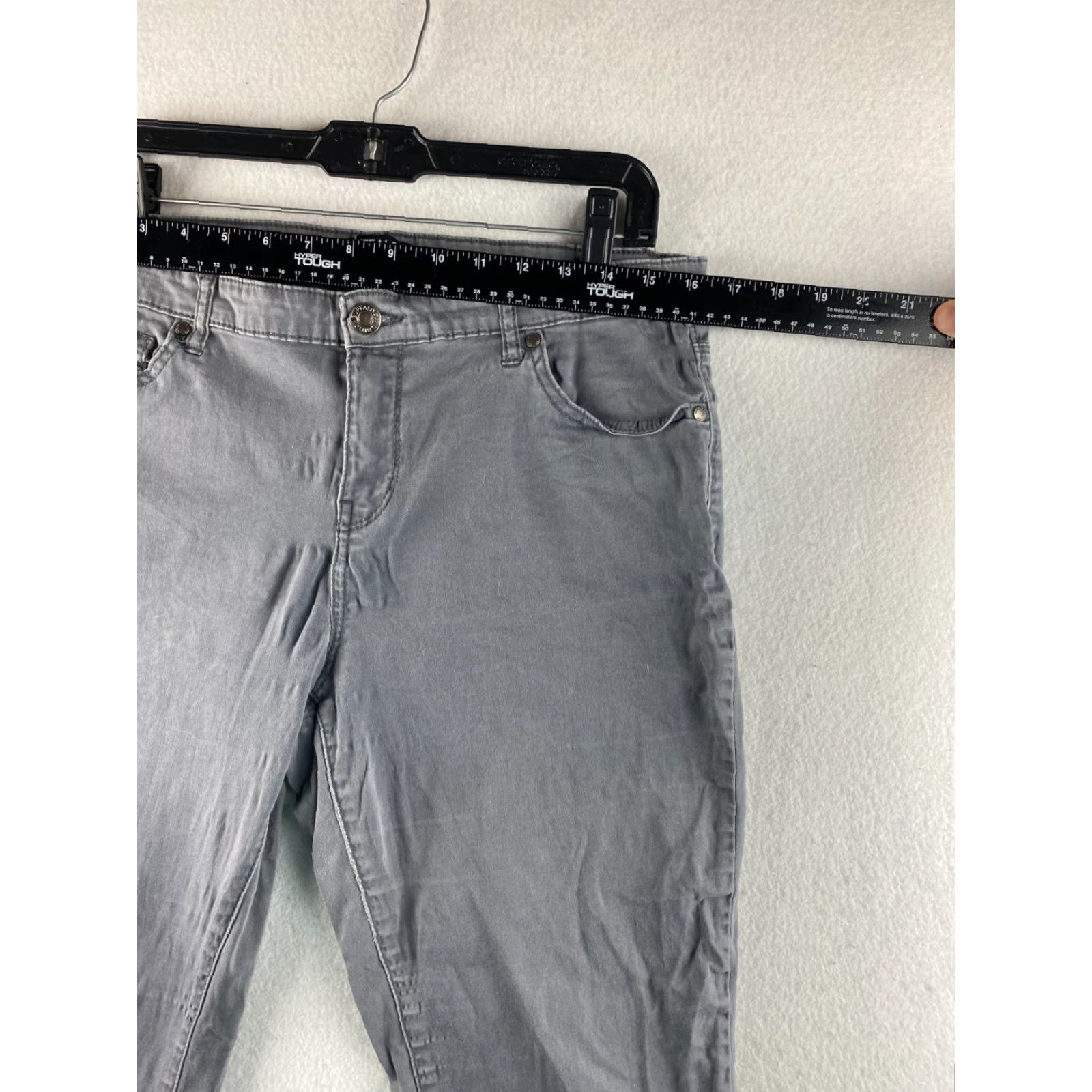Buffalo David Bitton Buffalo by David Bitton Pants Womens 12 / 32 Gray Daily Ankle Grazer Stretch Skinny Casual Modern 90s Mens Womens Boys Girls Size 34" / US 12 / IT 48 - 4 Thumbnail