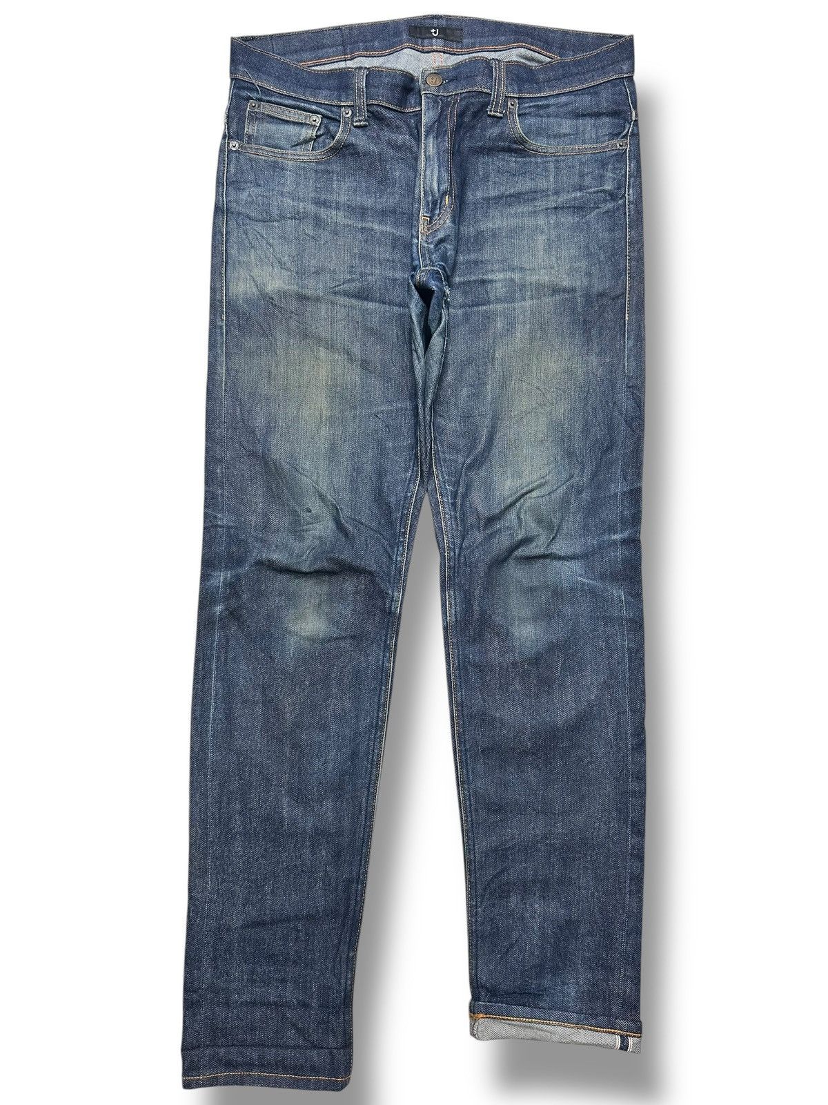 Jil Sander × Uniqlo Uniqlo +J Slim Fit Selvedge Japan Denim Jeans With Faded Size US 34 / EU 50 - 1 Thumbnail