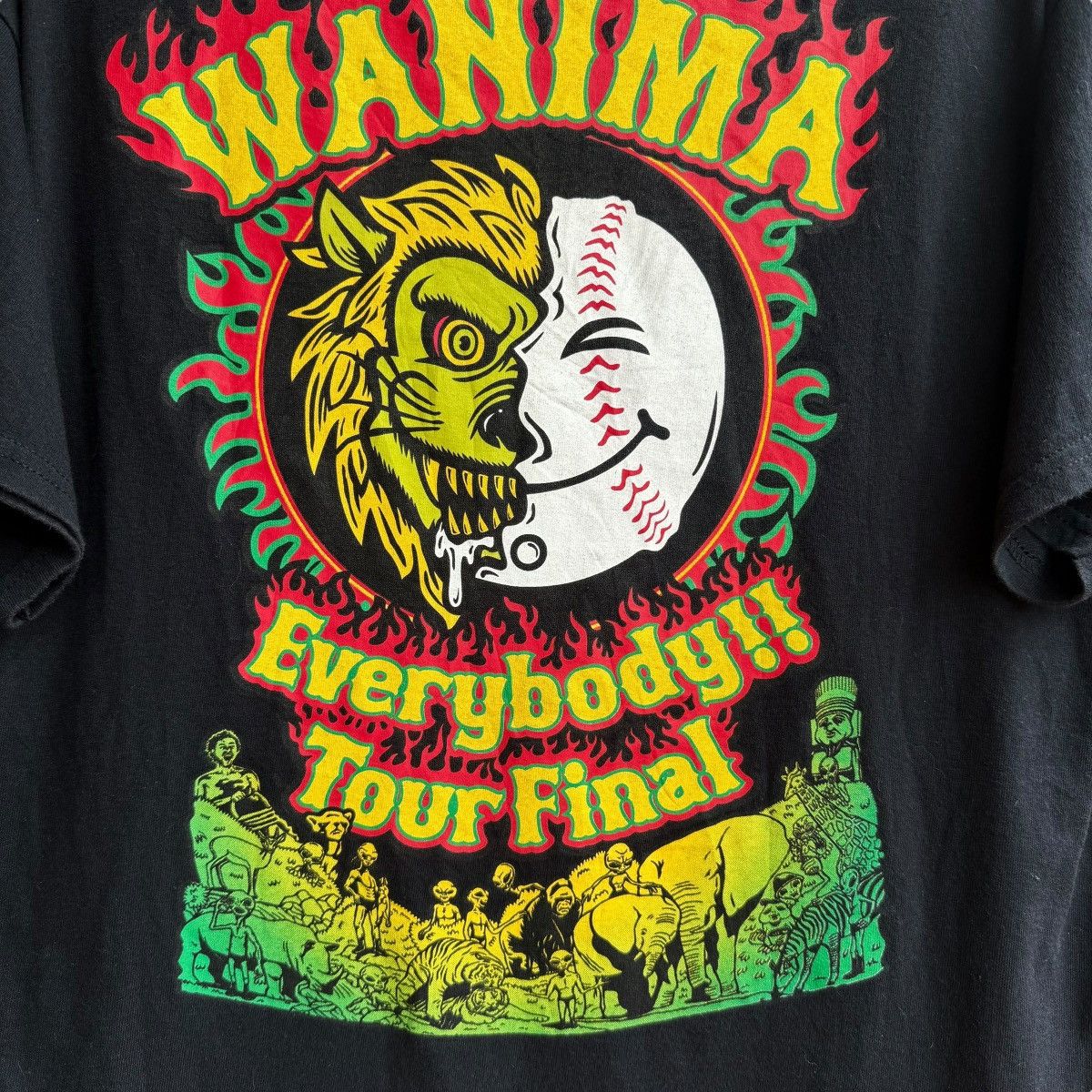 Gildan WANIMA No Image Felt Thing Japanese Punk Rock Band Tee Size US L / EU 52-54 / 3 - 5 Thumbnail