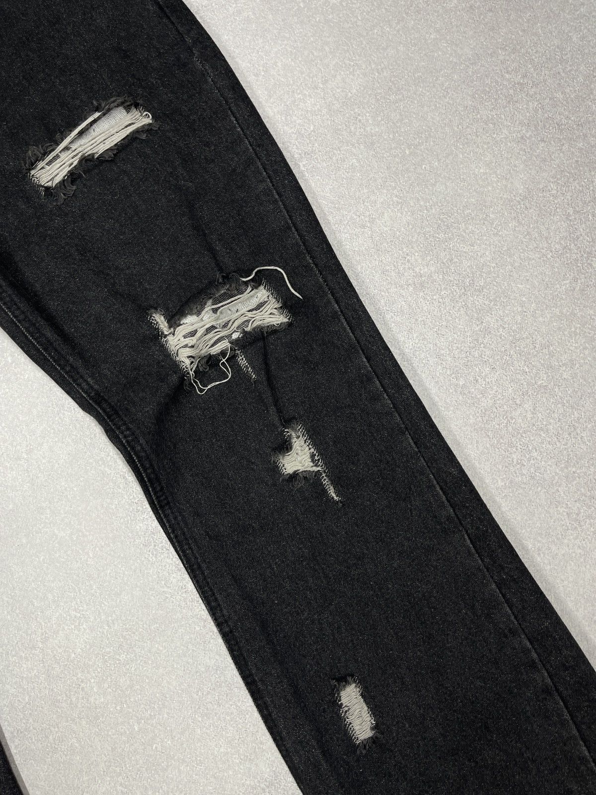 Other Women Mom Denim Flared Jeans Big Logo Inscription Size 34" / US 12 / IT 48 - 9 Thumbnail