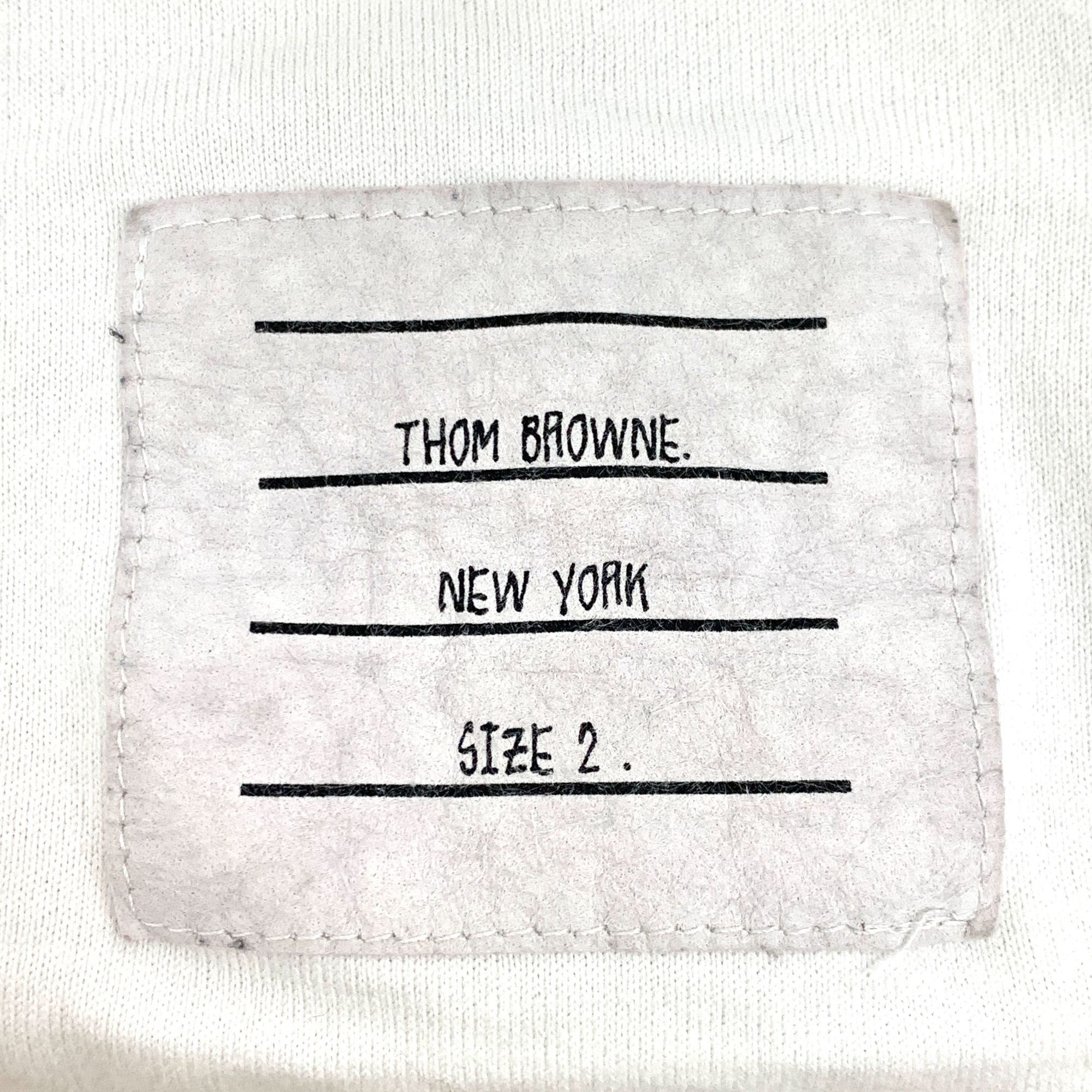 Thom Browne Thom Browne White Cotton Short-Sleeve T-Shirt Size 2M Made I Size XS / US 0-2 / IT 36-38 - 5 Thumbnail