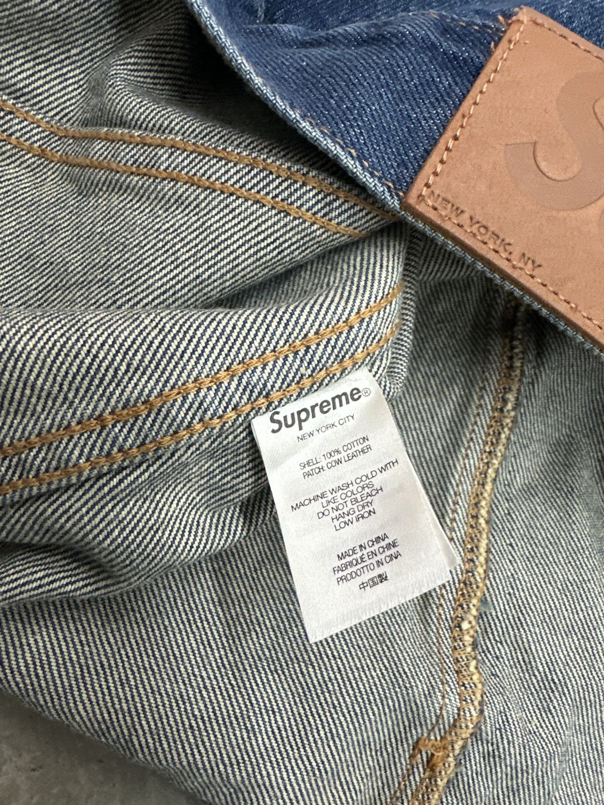 Supreme Supreme Bleach Denim Jacket Size US L / EU 52-54 / 3 - 9 Thumbnail