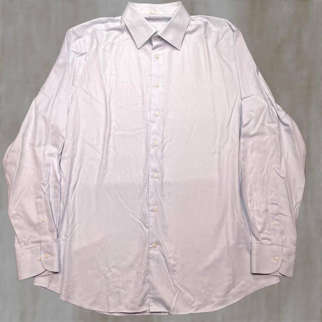 Suitsupply Suitsupply Shirt Mens 44 17.5 Blue Traveller Long Sleeve Button Up Slim Fit Size US XXL / EU 58 / 5 - 1 Thumbnail