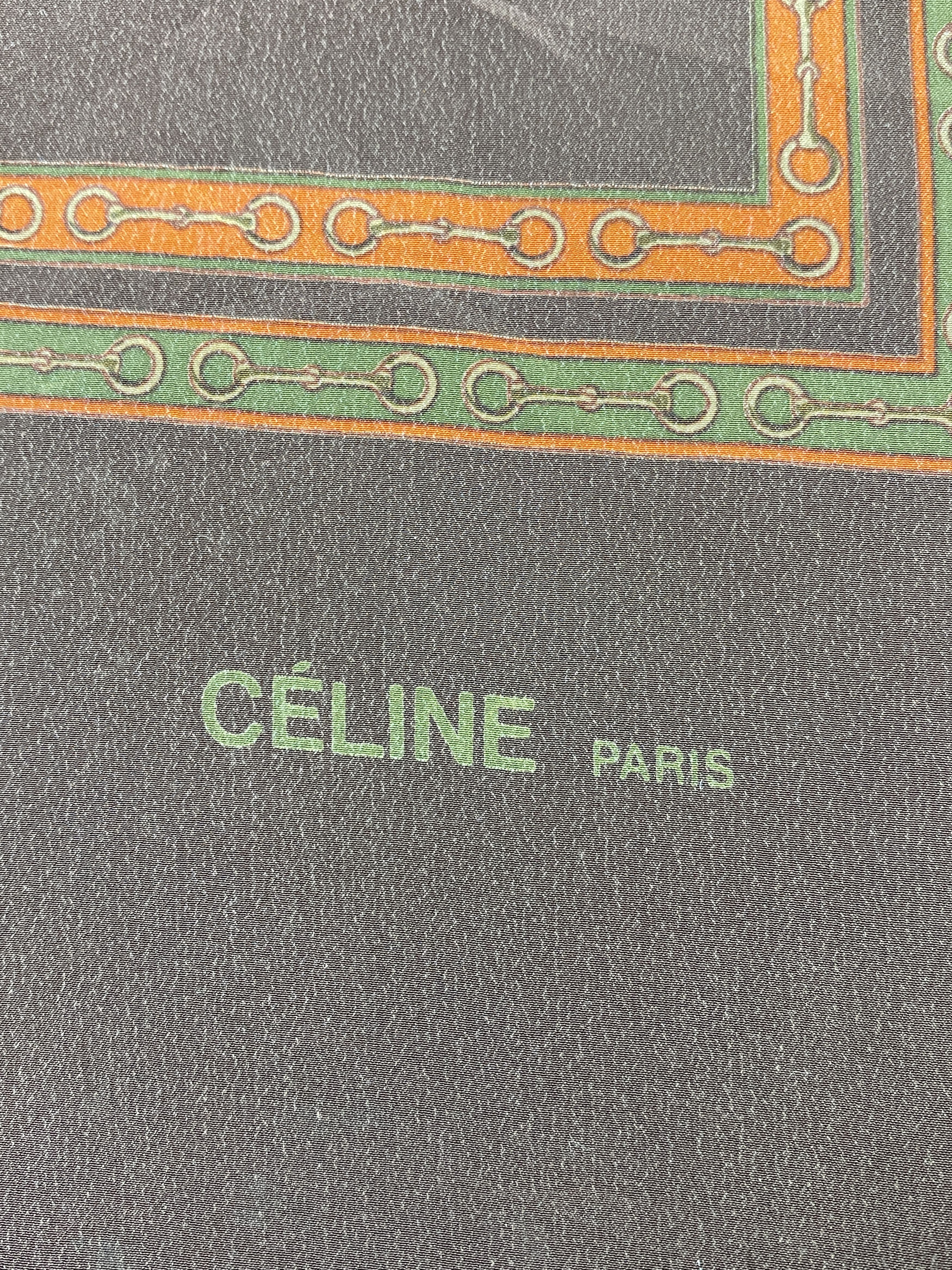 Celine Vintage Celine Paris Silk Scarf / Silk Shawl SN0268 Size ONE SIZE - 4 Thumbnail