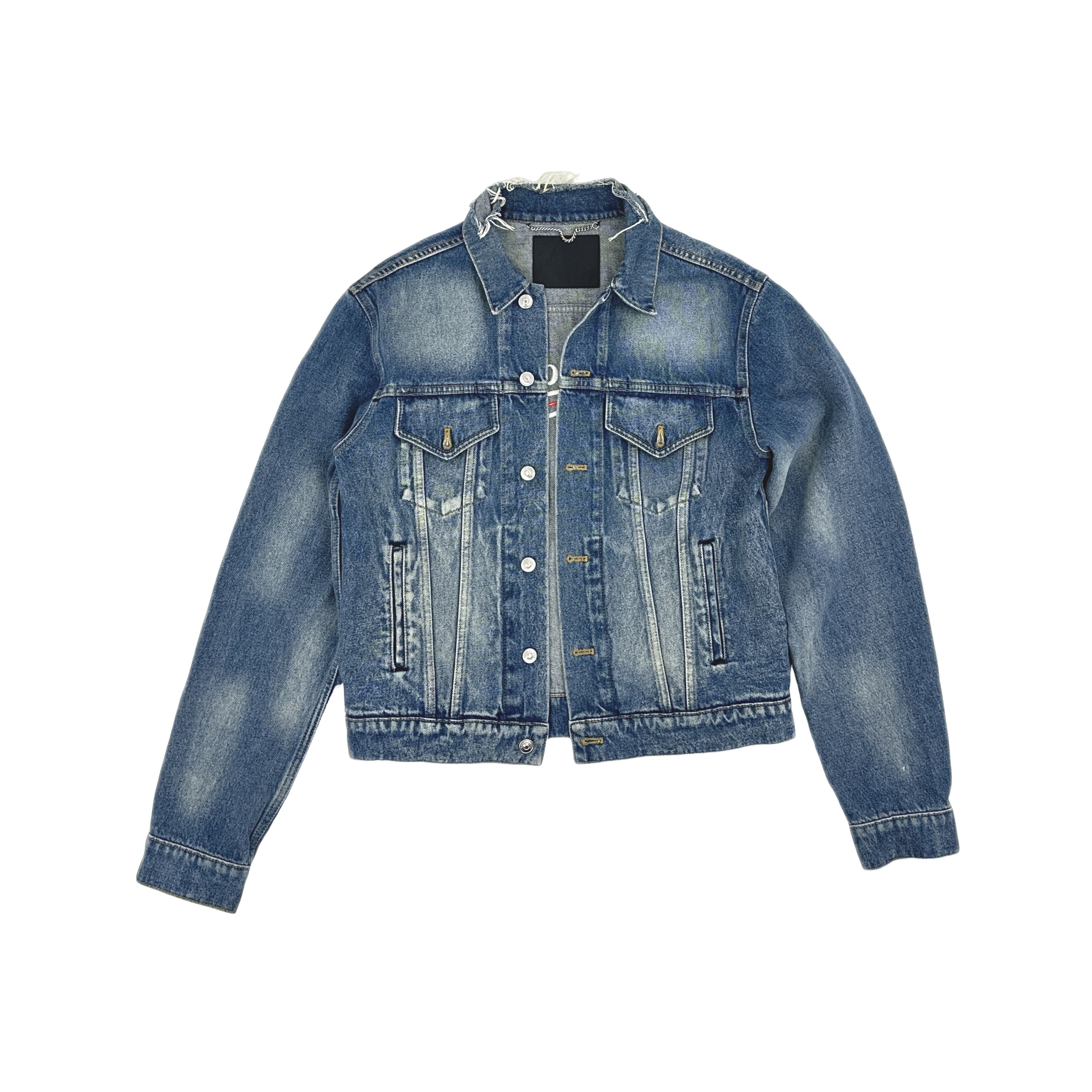 Balenciaga Balenciaga Logo Embroidered Denim Jacket 48 Size US M / EU 48-50 / 2 - 1 Thumbnail