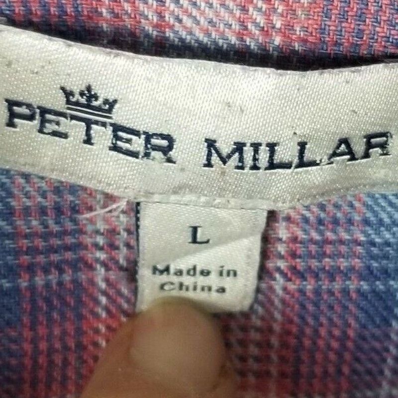 Peter Millar Peter Millar Mens Plaid Linen Shirt Size L Preppy Coastal Size US L / EU 52-54 / 3 - 4 Thumbnail