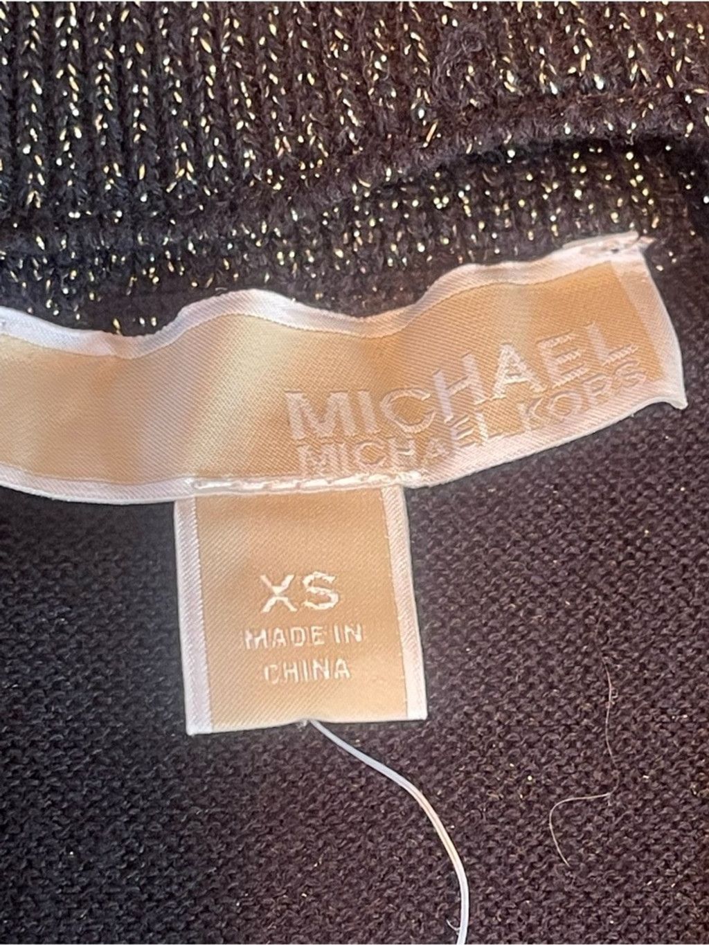 Michael Kors Michael Kors Black Gold Lurex Midi Dress NWT XS Glamour Size XS / US 0-2 / IT 36-38 - 7 Thumbnail