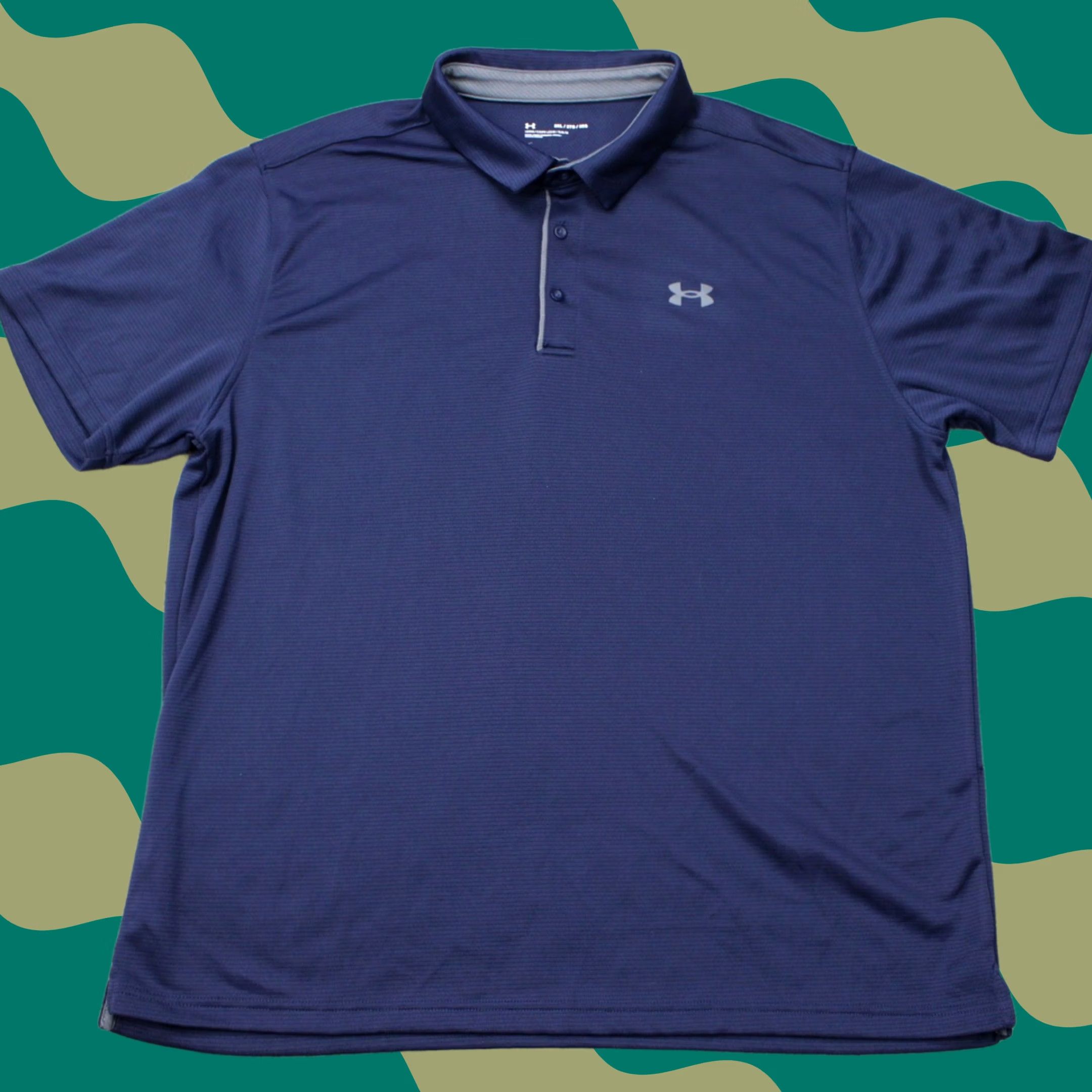 Under Armour Under Armour Polo Shirt Mens 3XL XXXL Blue Short Sleeve Regular Fit Logo Breathable Polo Shirt 3XL Blue Under Armour HeatGear Brand- Under Armour的 Size US XXL / EU 58 / 5 - 1 Thumbnail