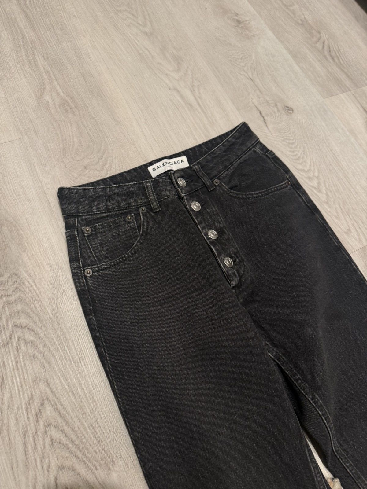 Balenciaga s/s 2018 exposed button fly denim!! Size US 26 / EU 42 - 3 Thumbnail