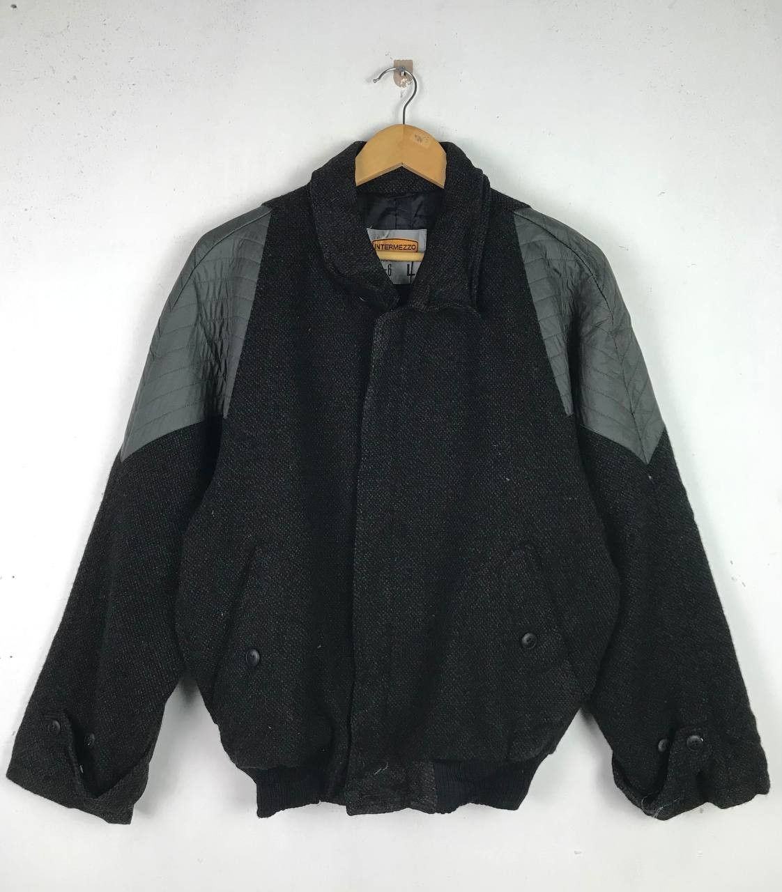 Japanese Brand × Vintage Vintage Rare design wool Bomber Intermezzo Jacket Size US L / EU 52-54 / 3 - 1 Thumbnail