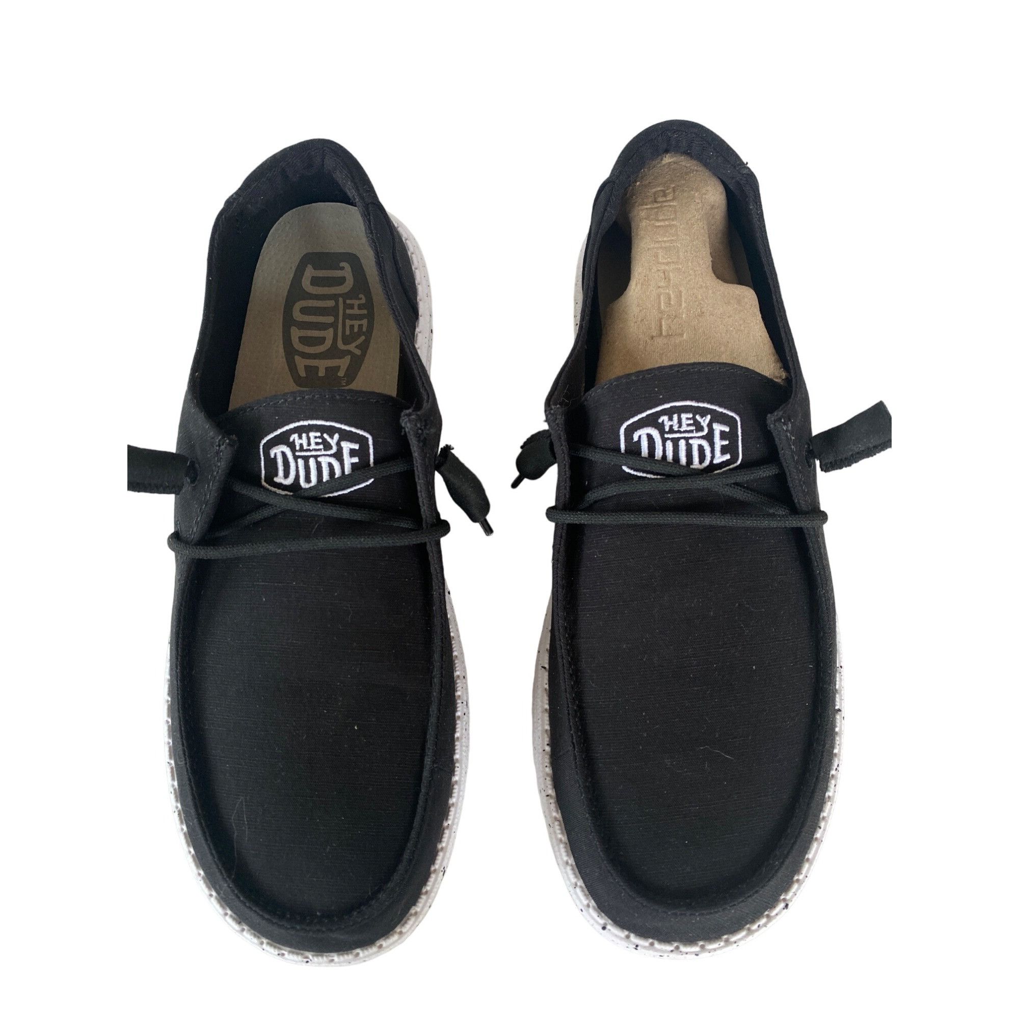 Other NWT Hey Dude Women's 10 Wendy Slub Black Canvas Casual Sneak Size US 10 / IT 40 - 10 Thumbnail