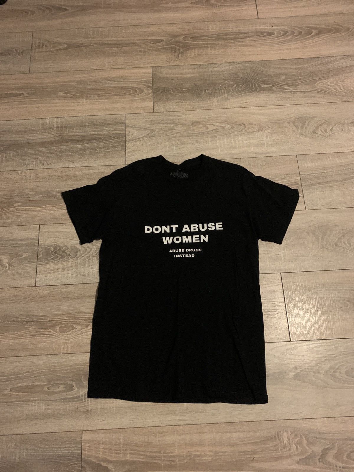 Japanese Brand Black Y2K Style Humor Slogan T-Shirt Size US M / EU 48-50 / 2 - 1 Thumbnail