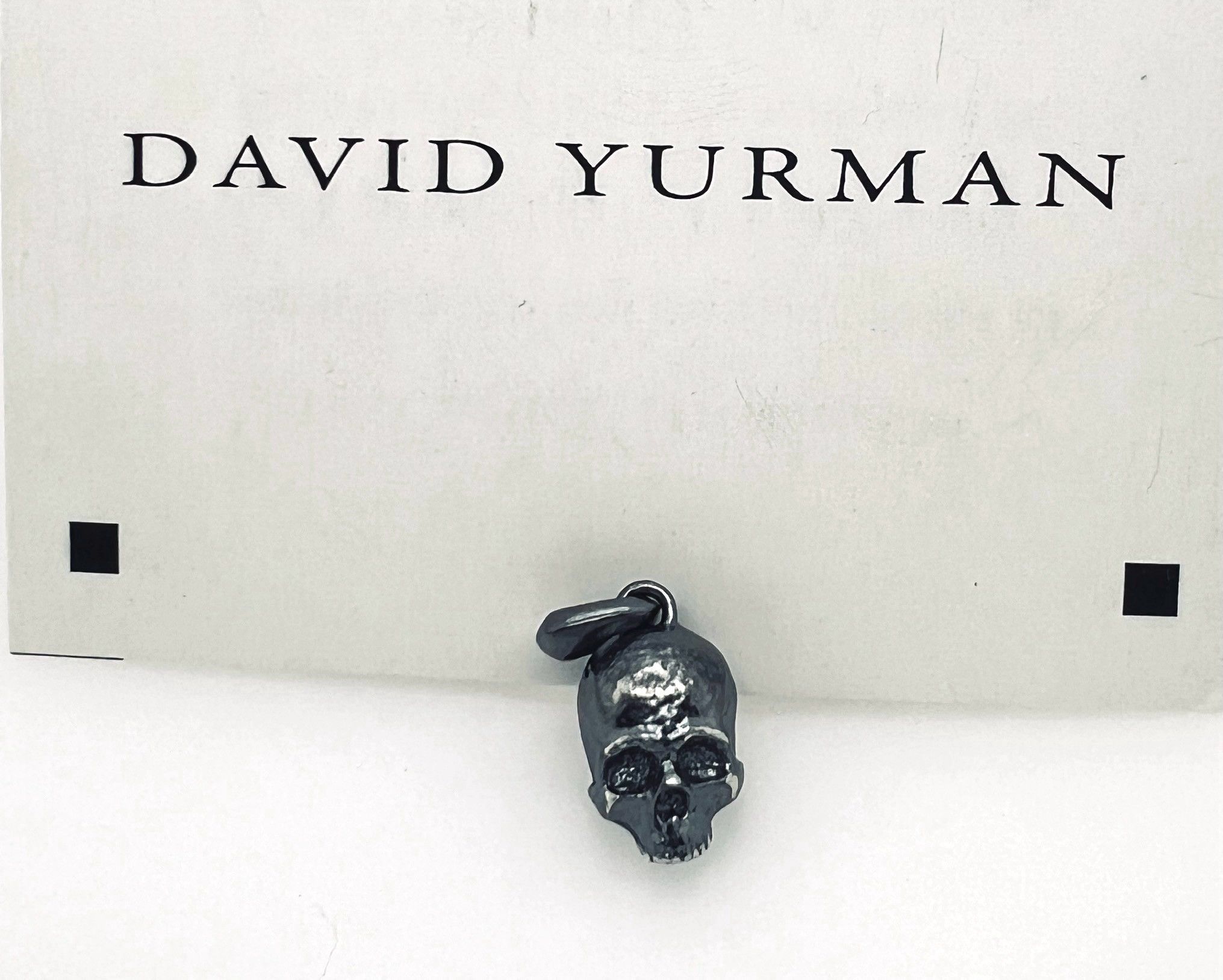 image of Black Skull Small Pendant Amulet David Yurman, Men's