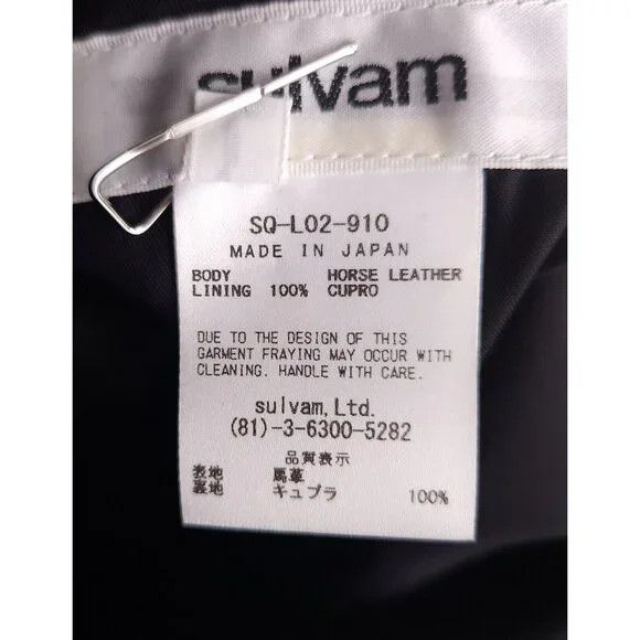 Leather Sulvam Scars Horce Leather Trousers Japan 3 S Black Horse Size US 28 / EU 44 - 10 Thumbnail