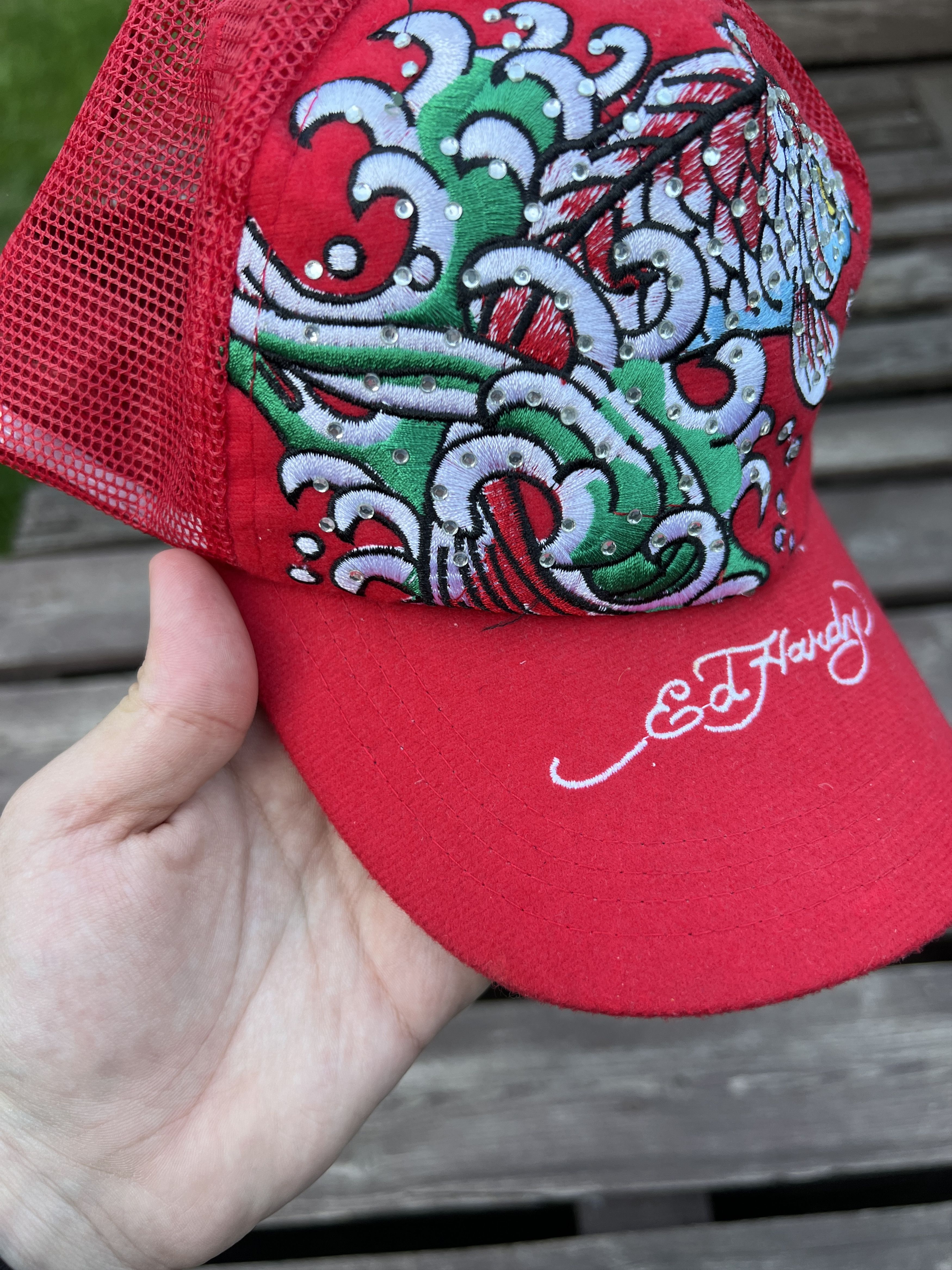 Ed Hardy Ed Hardy Vintage Y2K Fish Cap Size ONE SIZE - 3 Thumbnail