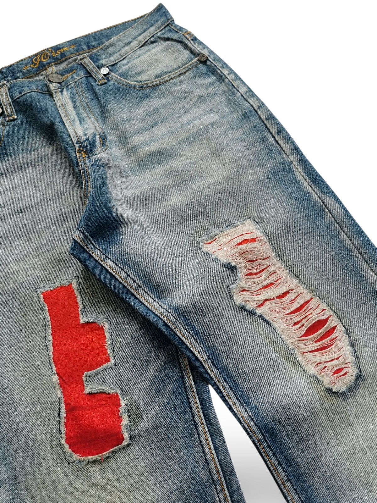 Japanese Brand Go Ism Patchwork Jeans Style Kapital Size US 30 / EU 46 - 7 Thumbnail