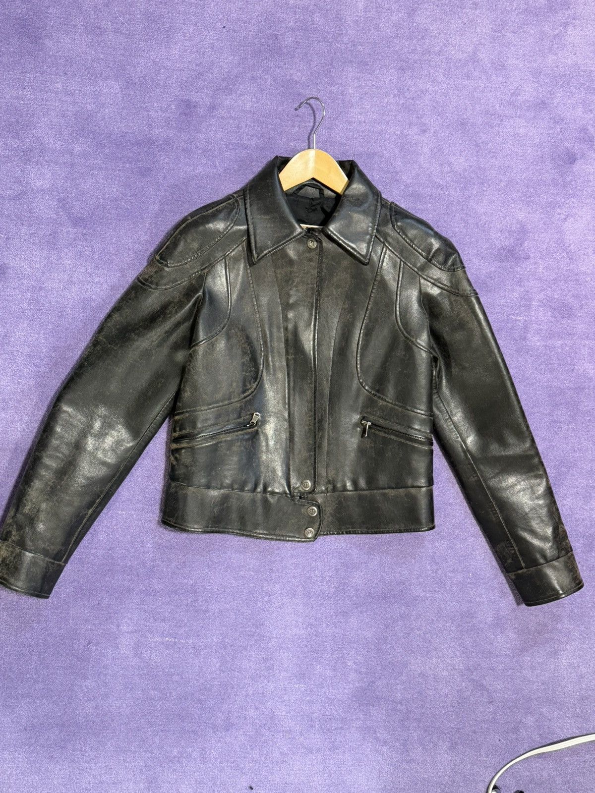 Marlboro Classics Vintage leather jacket Size US S / EU 44-46 / 1 - 1 Thumbnail
