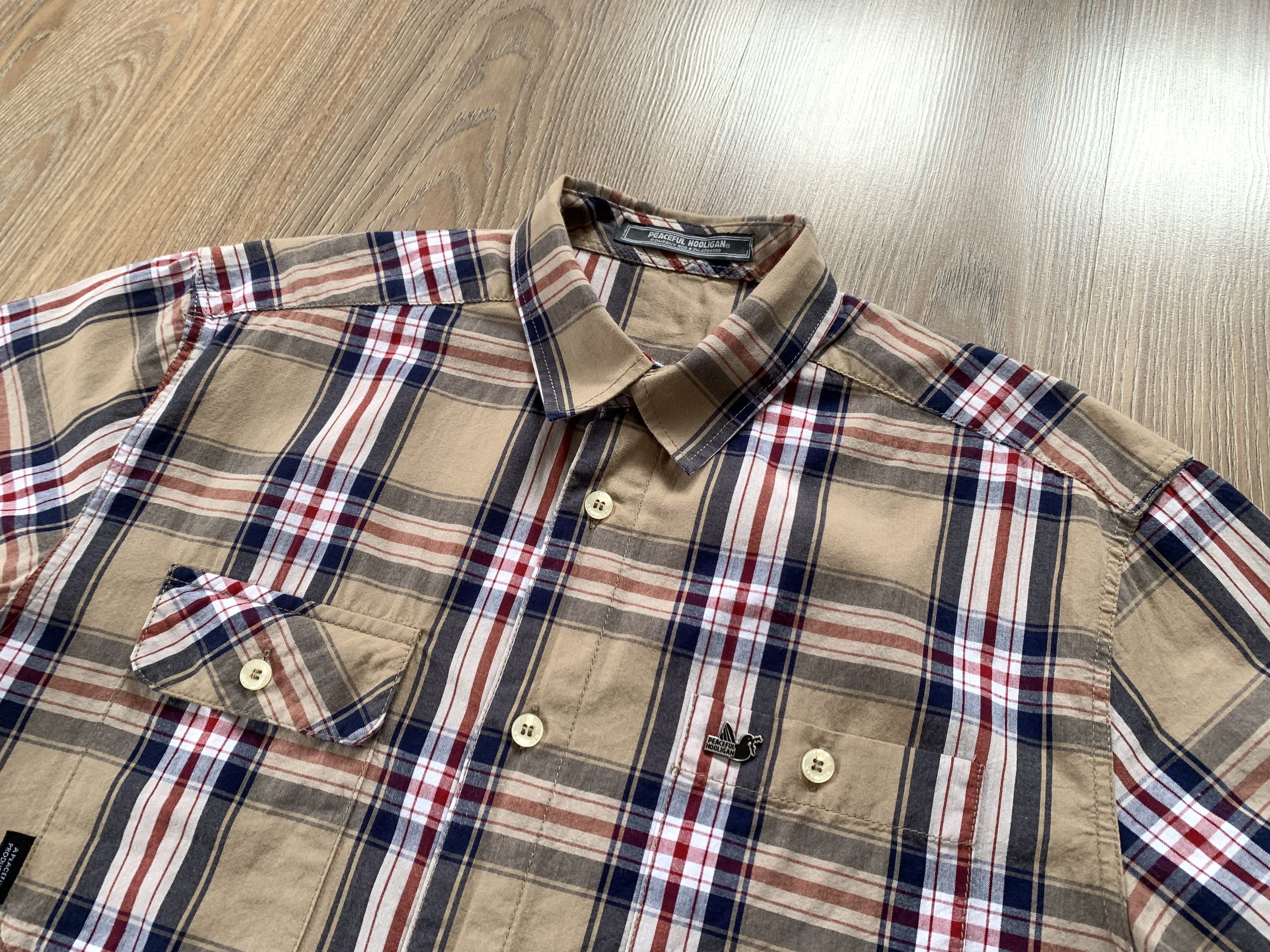 Other Peaceful Hooligan Pattern Stripe Cotton Button Up Shirt Size US M / EU 48-50 / 2 - 4 Thumbnail