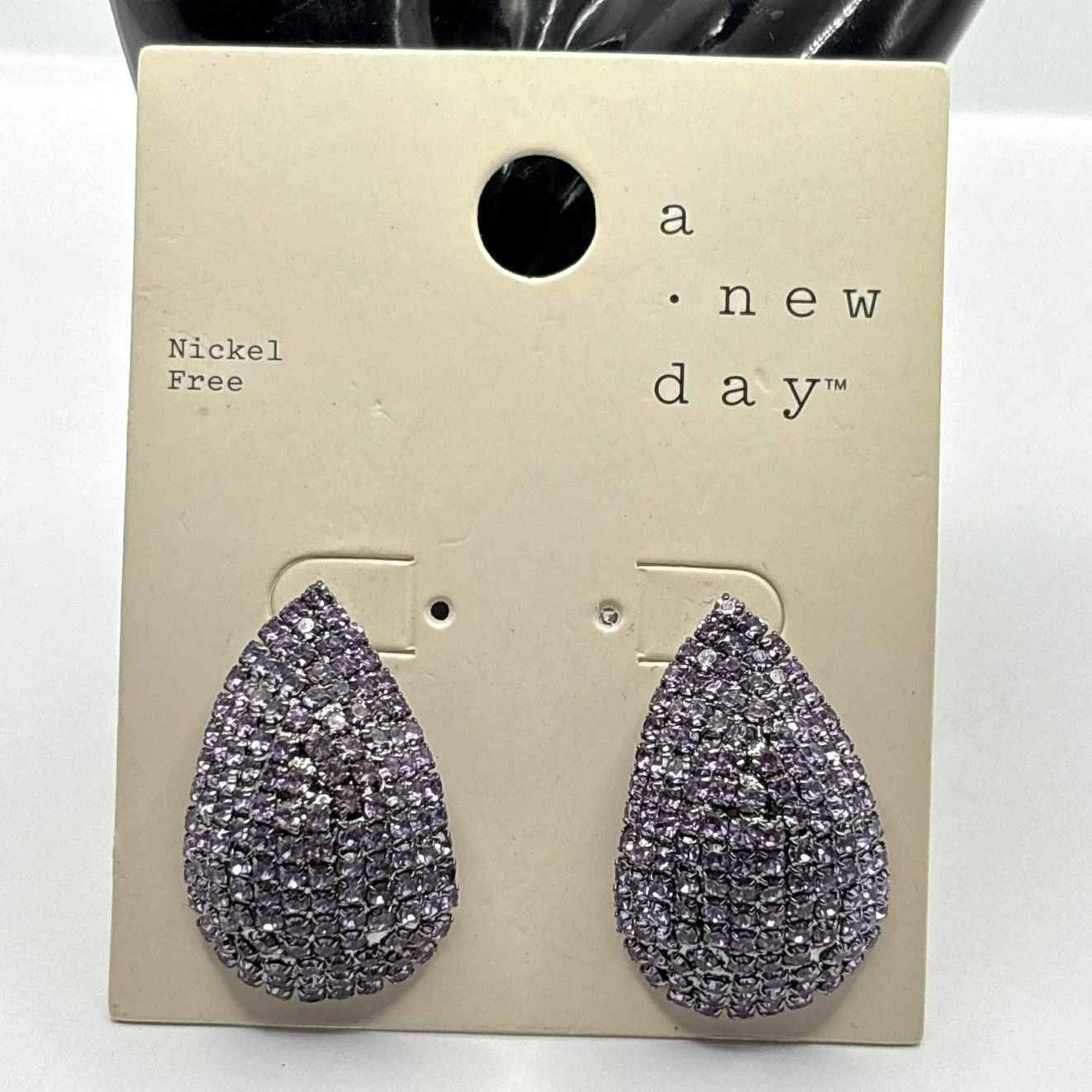 Other Purple Crystal Drop A New Day Earrings Size ONE SIZE - 3 Thumbnail