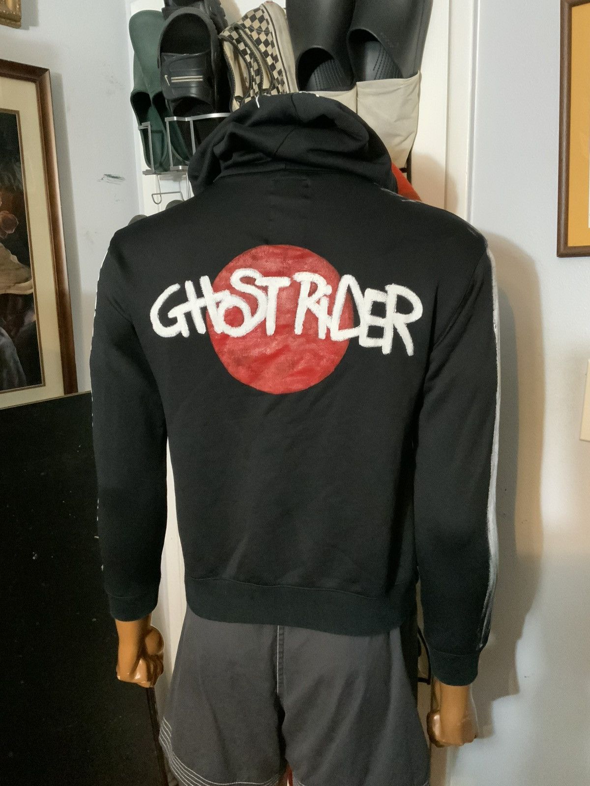 Designer KRH Made Italy Ghost Rider Frozen Nightmare Painted Hoodie Size US S / EU 44-46 / 1 - 11 Thumbnail