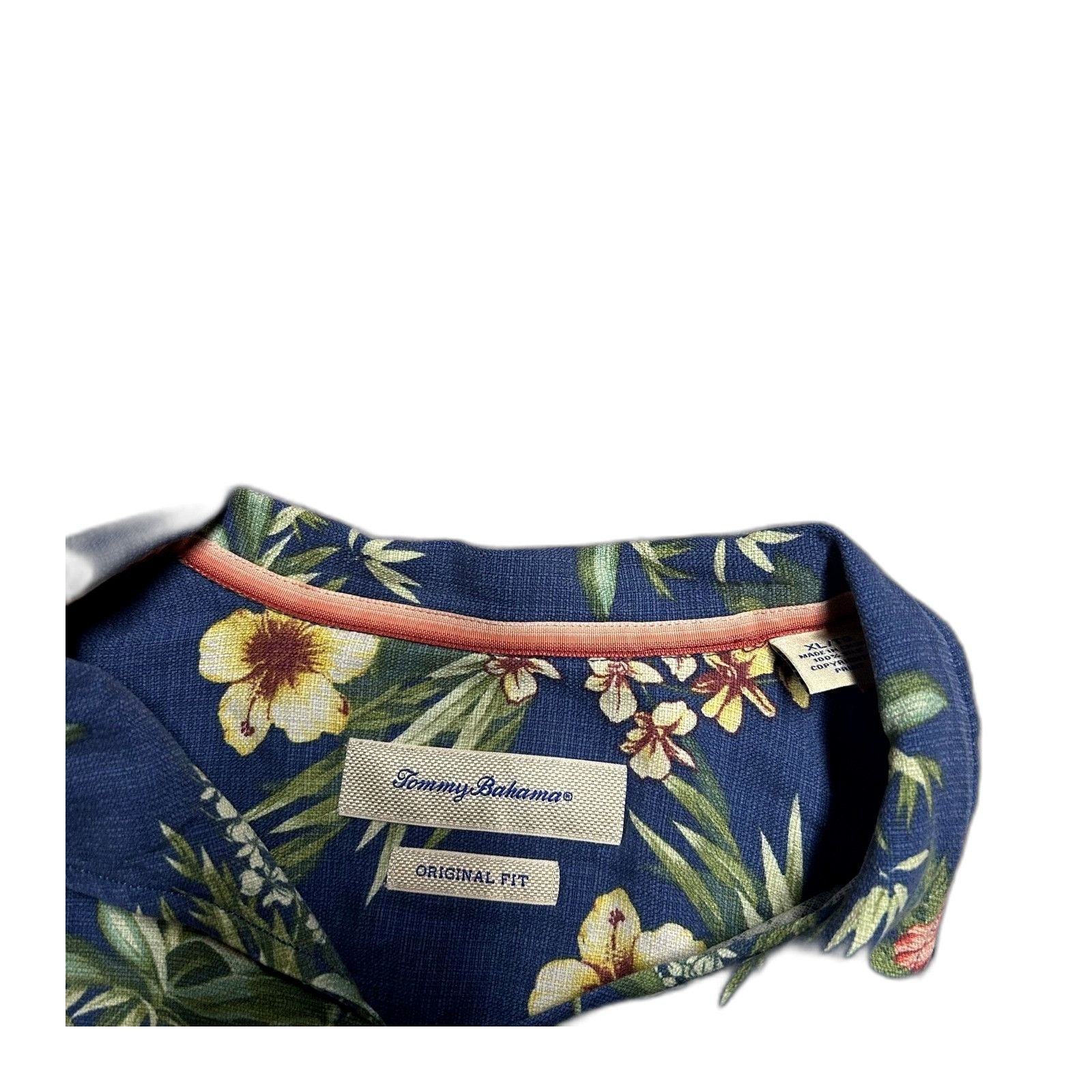 Tommy Bahama Tommy Bahama Blue Shirt Blue Green Silk Tropical Floral Hawa Size US L / EU 52-54 / 3 - 2 Thumbnail