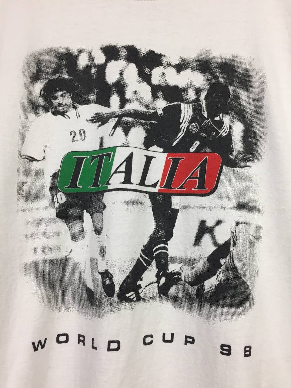 Vintage Vtg Del Piero Italian Fifa World Cup 1998 Tee Size L Size US L / EU 52-54 / 3 - 4 Thumbnail