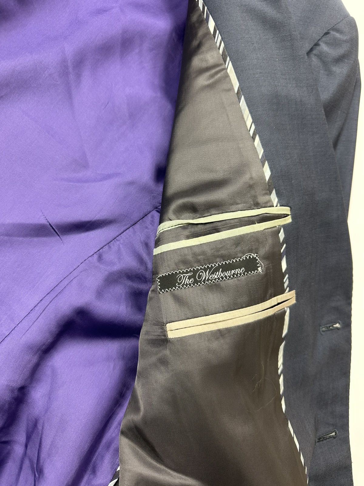 Paul Smith Paul Smith Classic Wool Blazer Men's 46R Blue Size 46R - 11 Thumbnail