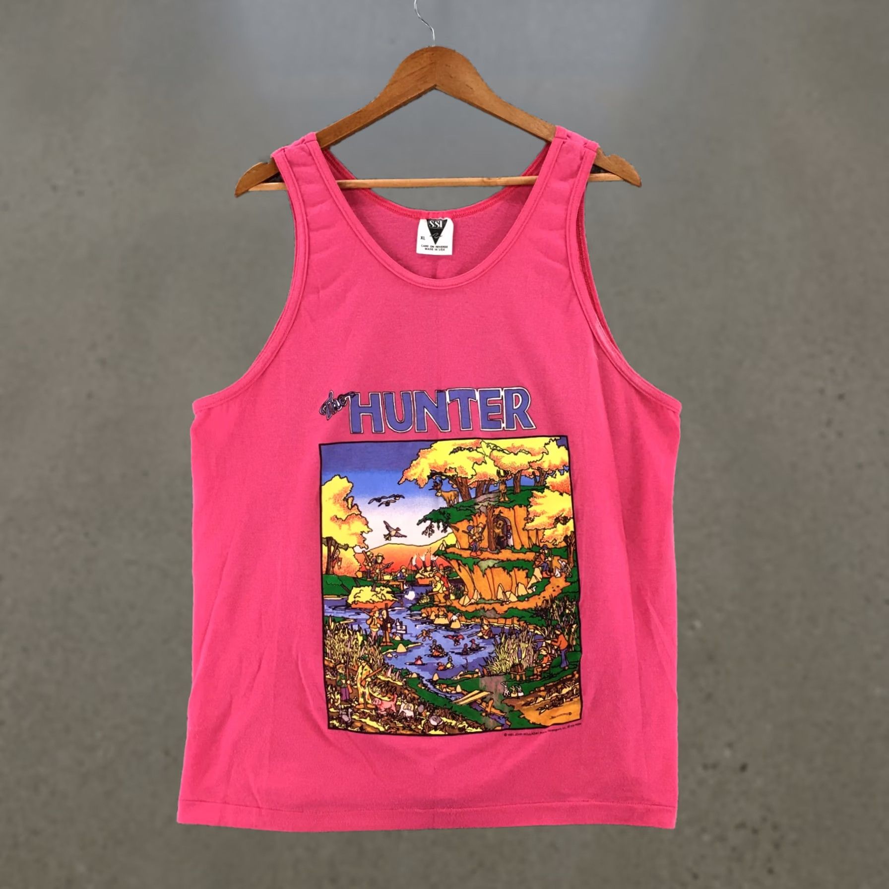 Pinko Ssi Tank Top Shirt Womens XL Pink Round Neck Sleeveless Graphic Print Pullover Size XL / US 12-14 / IT 48-50 - 1 Thumbnail