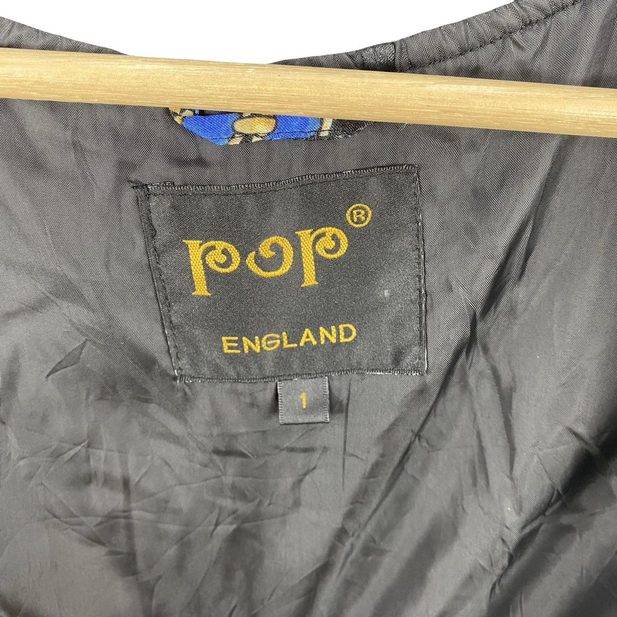 Vintage Vintage POP ENGLAND Chain Baroque Print Satin Bomber Jacket Size US L / EU 52-54 / 3 - 7 Thumbnail