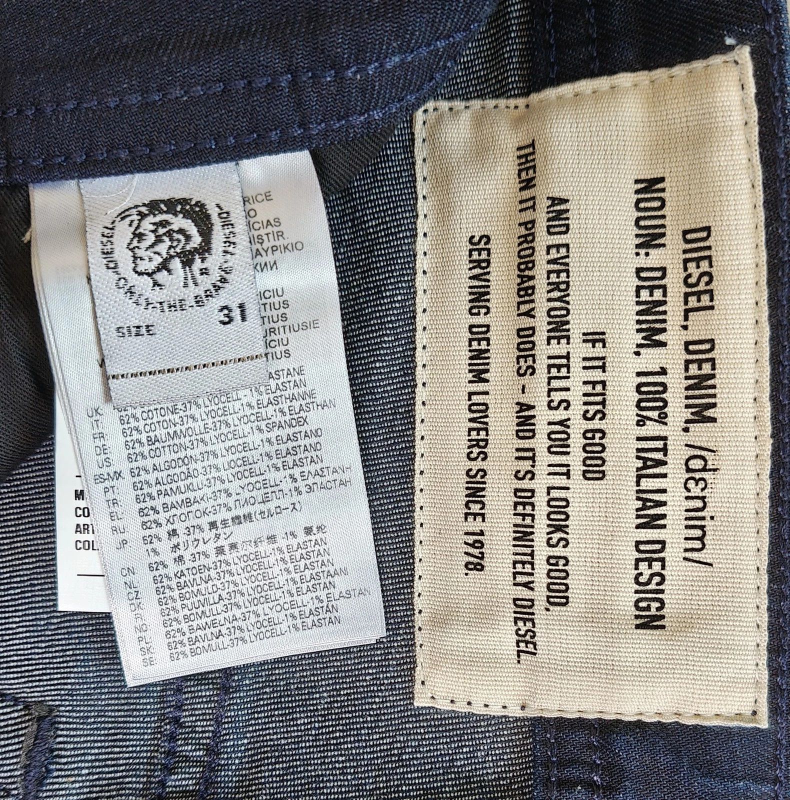 Diesel Diesel THOMMER-X L.30 MENS JEANS T/9517 Size US 31 - 9 Thumbnail