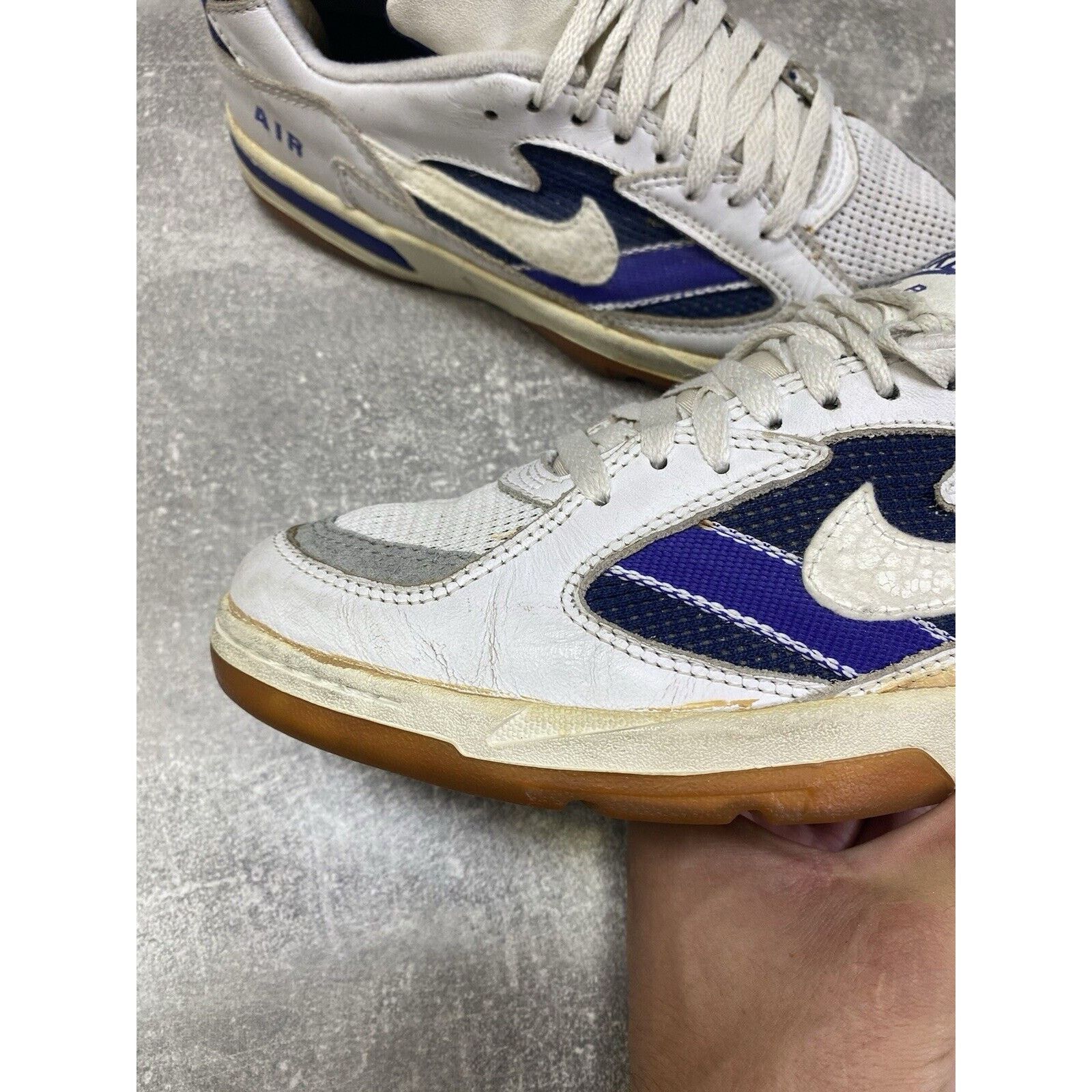 Nike × Vintage Vintage 90s Nike Air Tennis Sneakers White Size US 7.5; Size US 7.5 / EU 40-41 - 7 Thumbnail