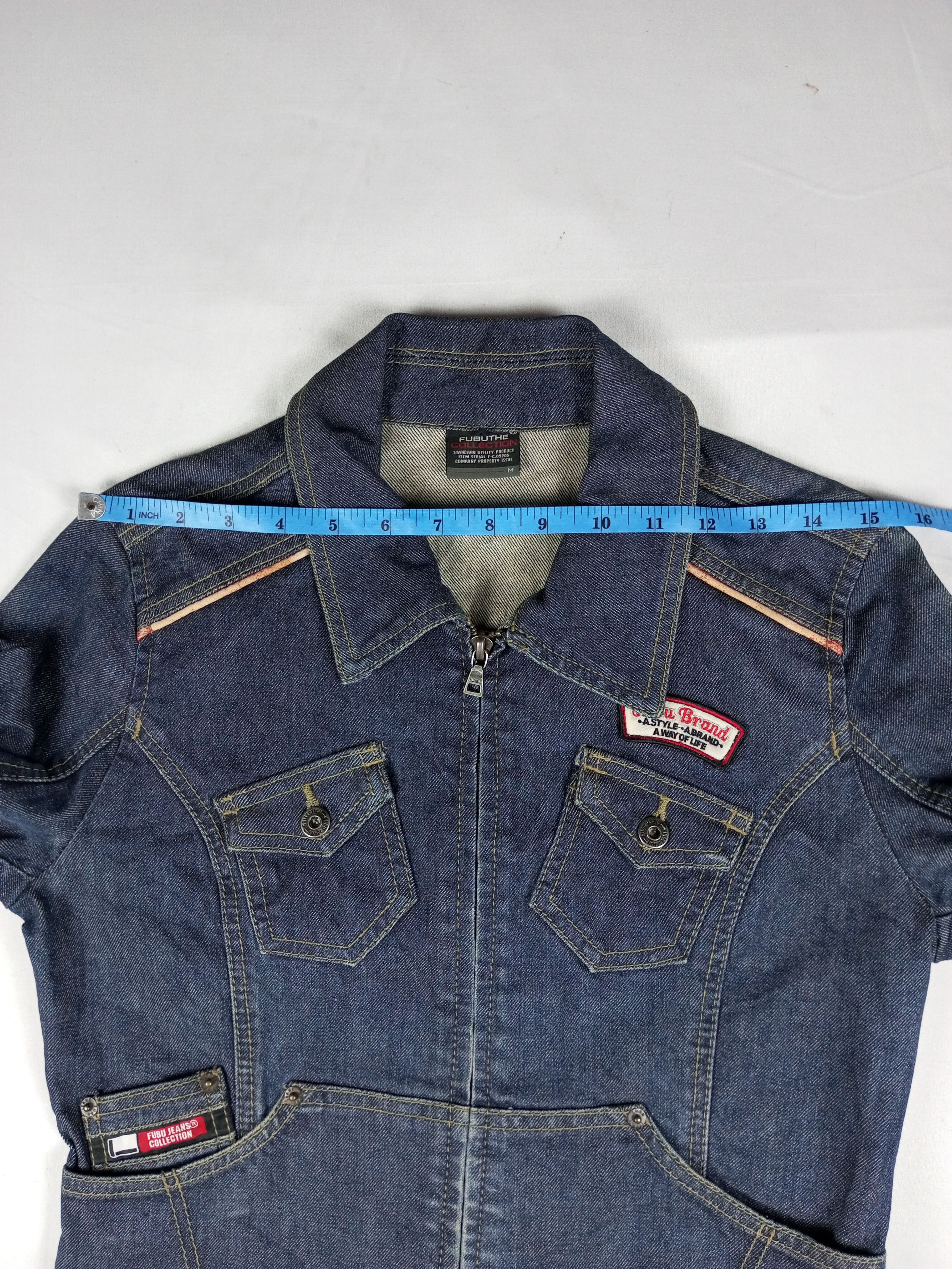 Fubu 🎤 RARE VTG FUBU NEW YORK DENIM JACKET Size M / US 6-8 / IT 42-44 - 12 Thumbnail