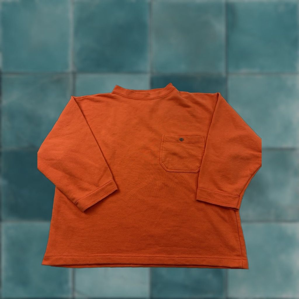 Vintage VINTAGE Fragile Sweatshirt Women Small Orange Crew Neck Pullover 90s 80s Size S / US 4 / IT 40 - 1 Thumbnail