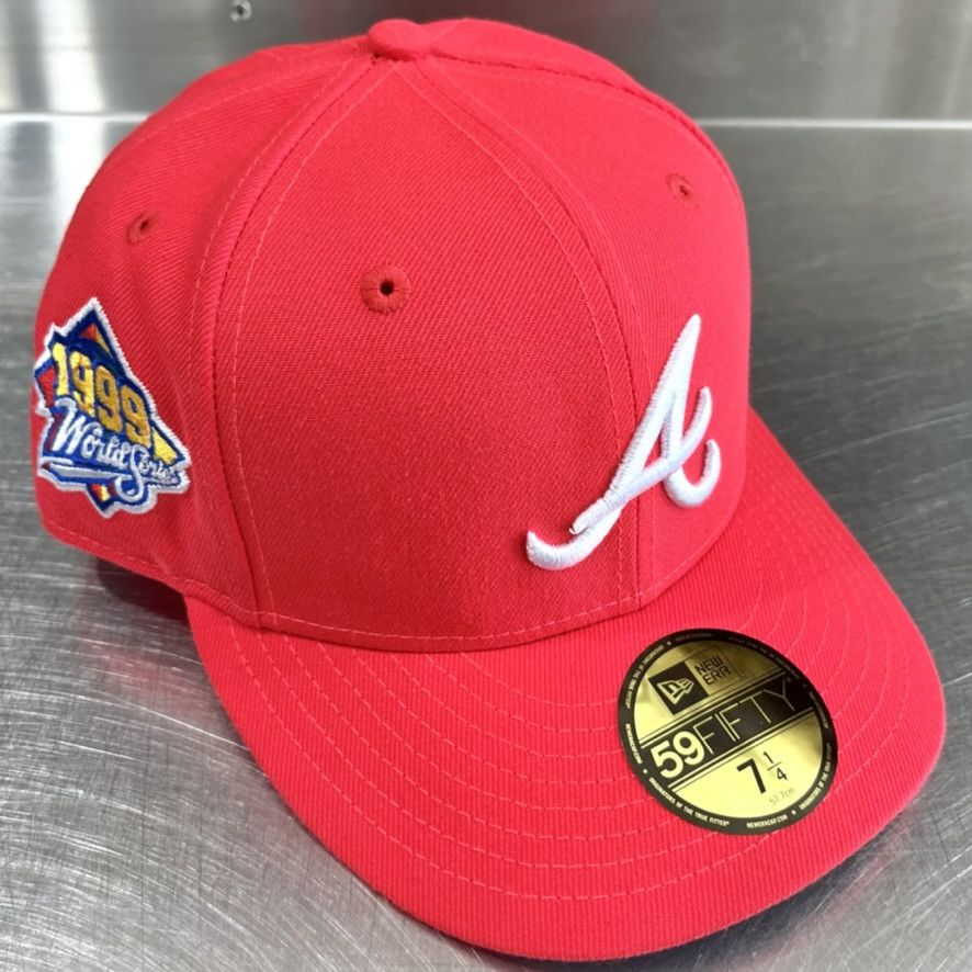 Atlanta Braves 1999 WS Patch New Era Jae Tips Hat Club 7 1/4