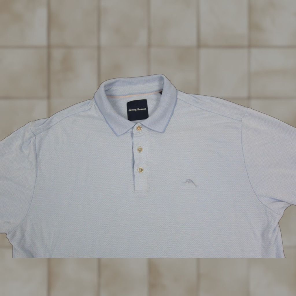 Tommy Bahama Tommy Bahama Polo Shirt Mens XL Blue 90s Classic Casual Short Sleeve Polo Shirt Adult Regular Fit Golf Beach Performance Shirt Size US XL / EU 56 / 4 - 1 Thumbnail