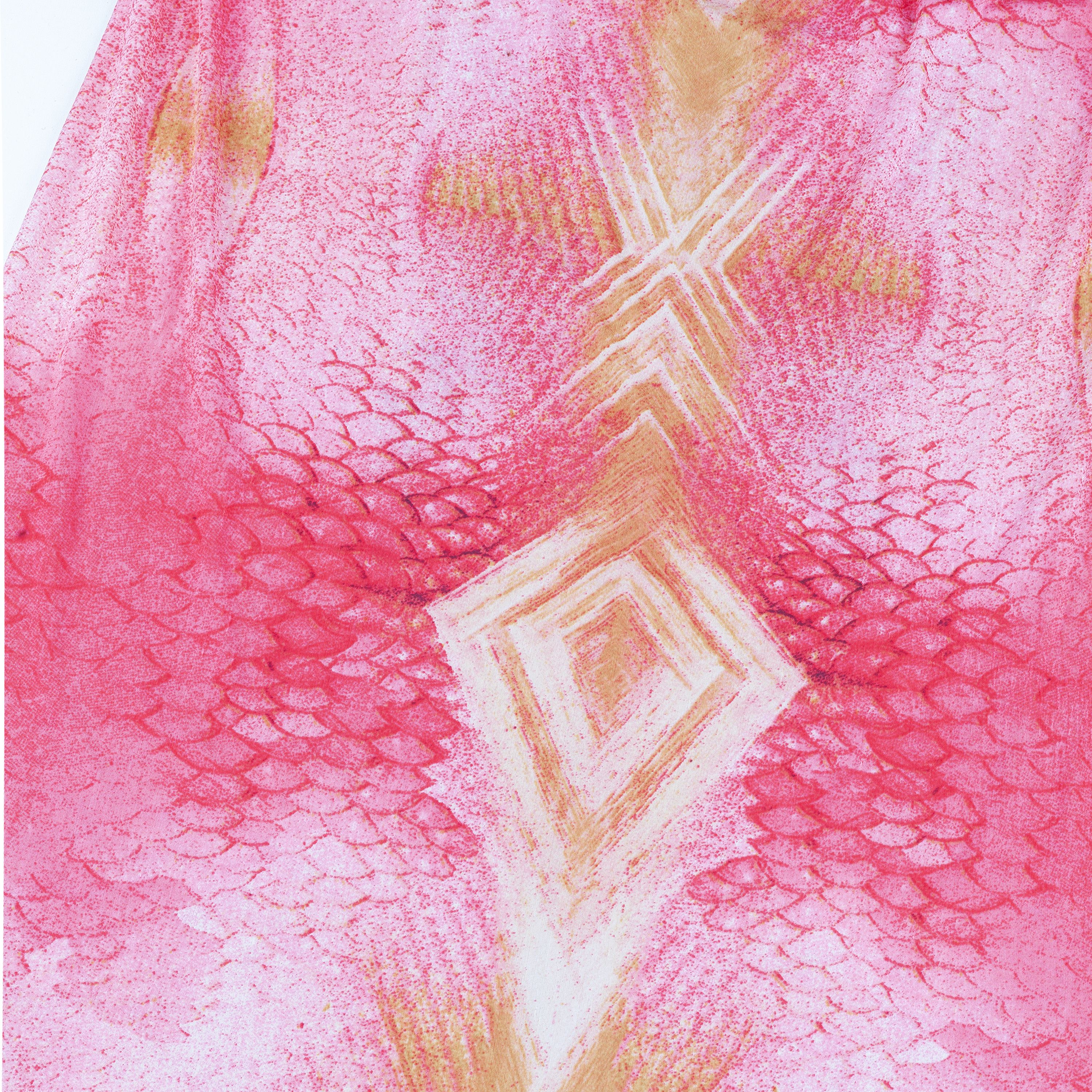 Just Cavalli Just Cavalli Mermaid Pink Scales Loose Midi Skirt (M) Size 27" / US 4 / IT 40 - 3 Thumbnail