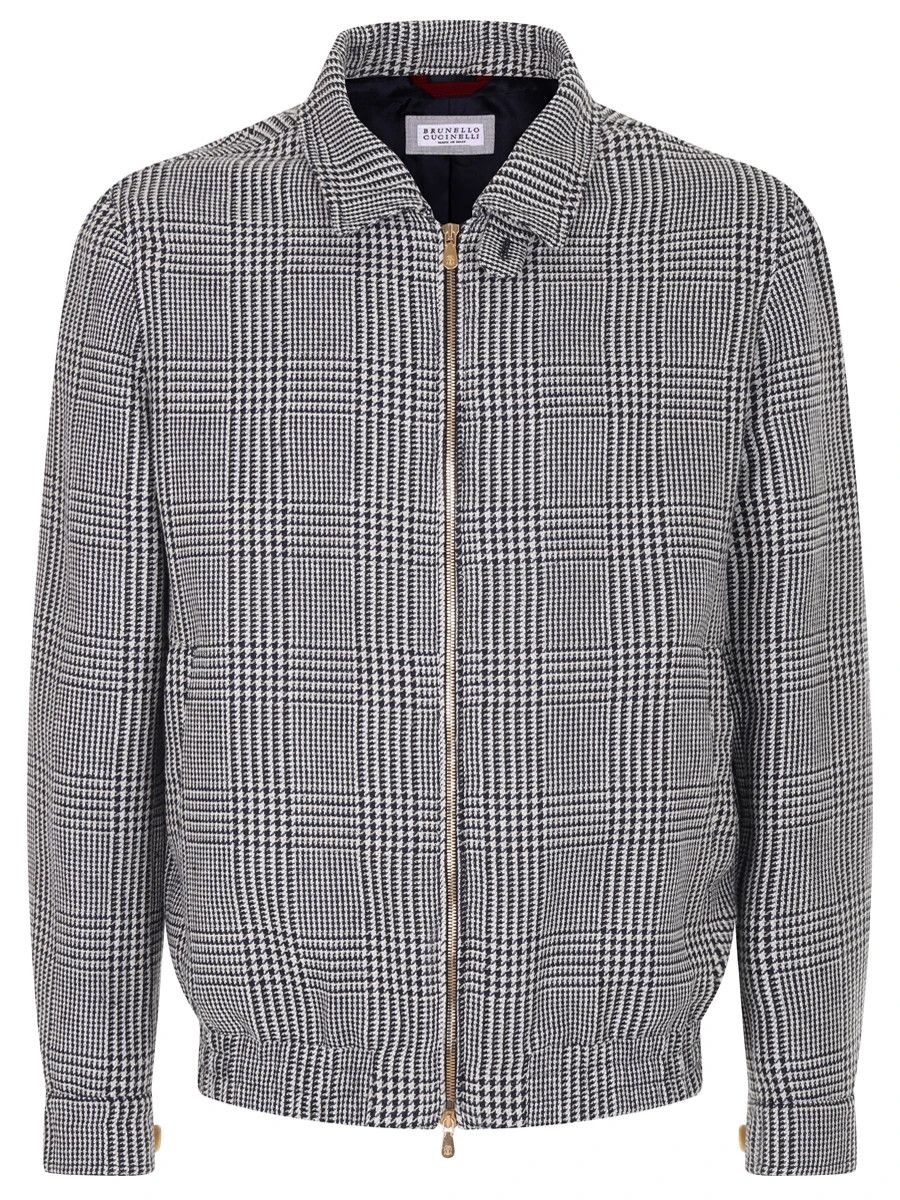 o1w1db10725 Cotton Jacket With Pattern in Grey