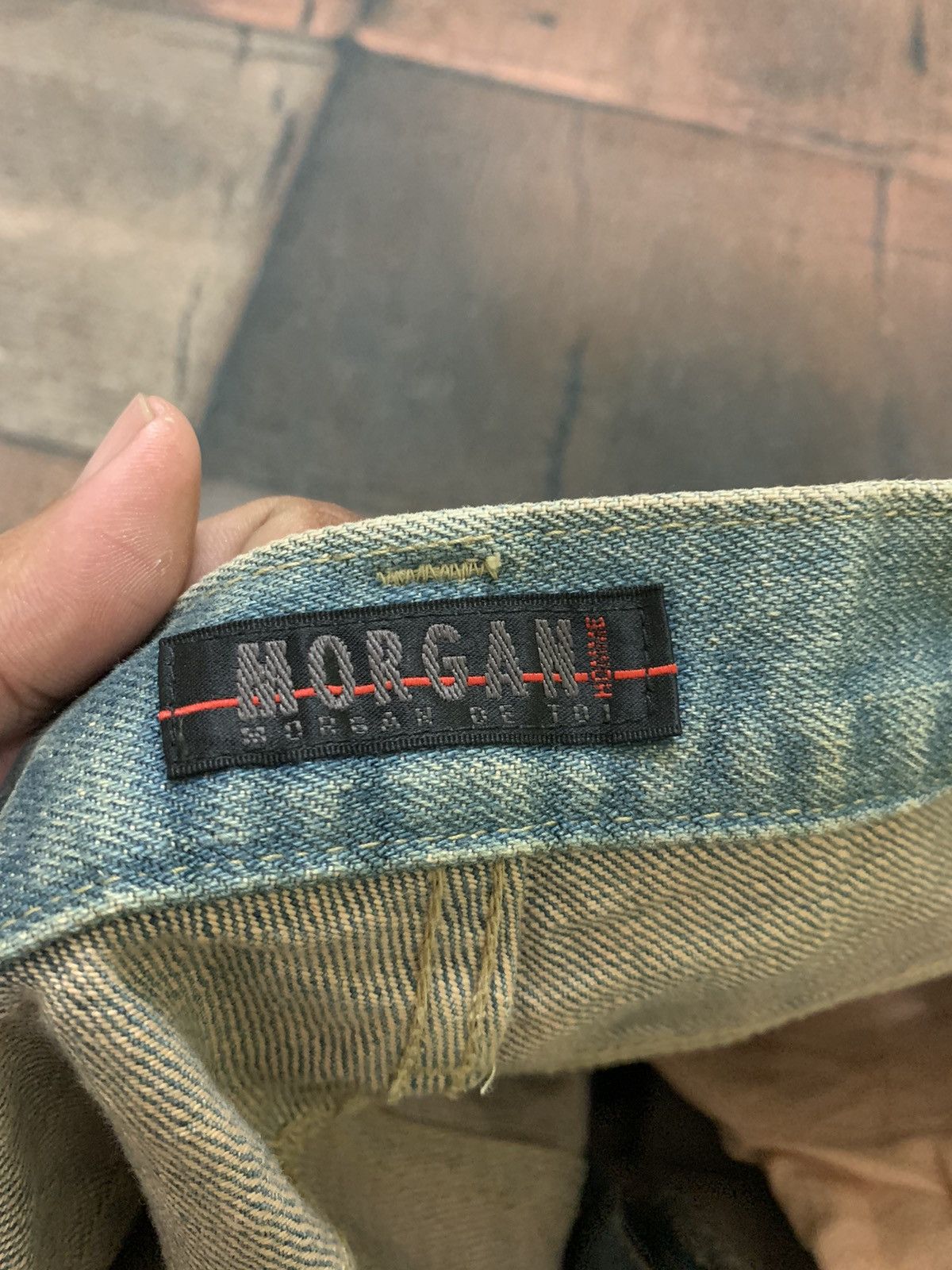 If Six Was Nine RUSTY MUD WASH MORGAN HOMME FLARE JEANS Size US 30 / EU 46 - 5 Thumbnail