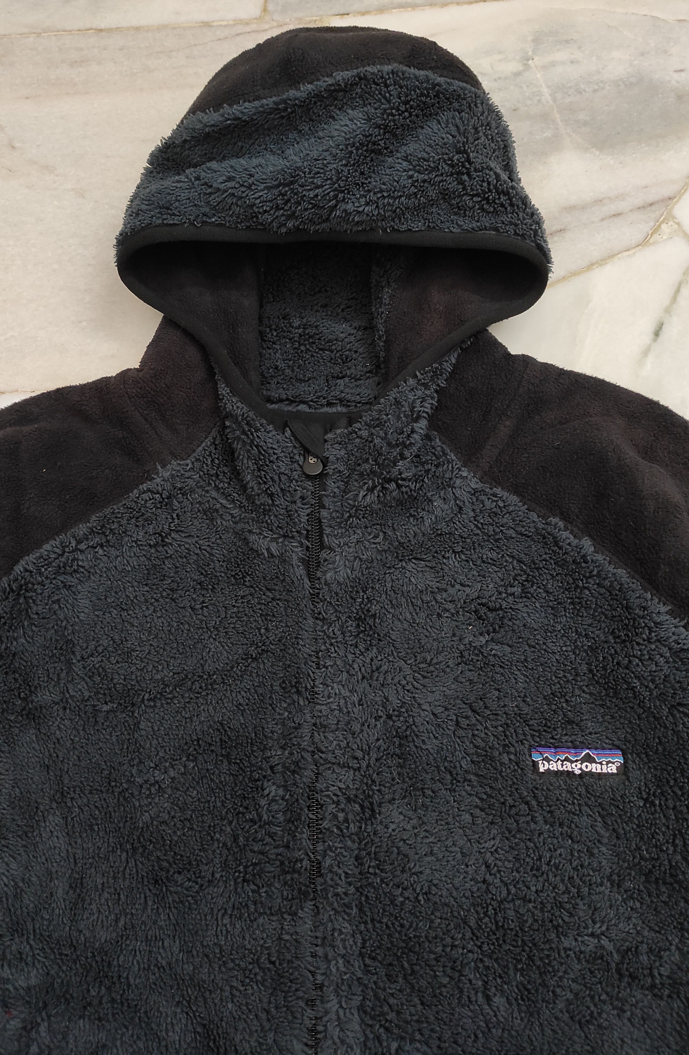 Patagonia Archive 00s PATAGONIA SYNCHILLA FLEECE BOA HOODIE JACKET Size US XL / EU 56 / 4 - 13 Thumbnail