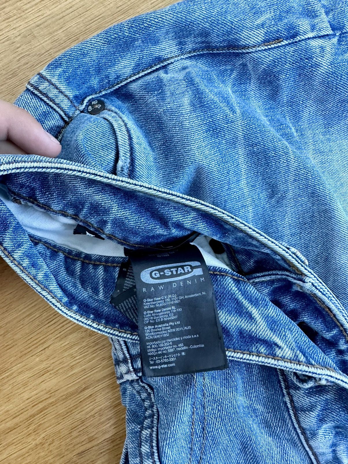 Faded Denim G-star Y2K Style Jeans