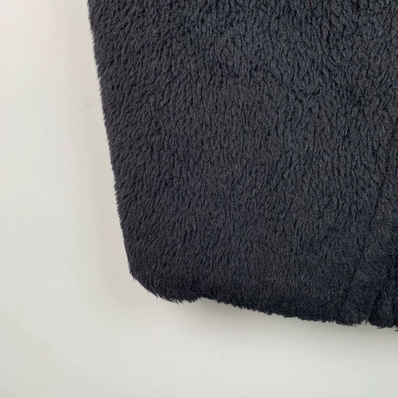 Max Mara Max Mara Tedgirl Collection Black Teddy Alpaca Double Brea Size S / US 4 / IT 40 - 5 Thumbnail