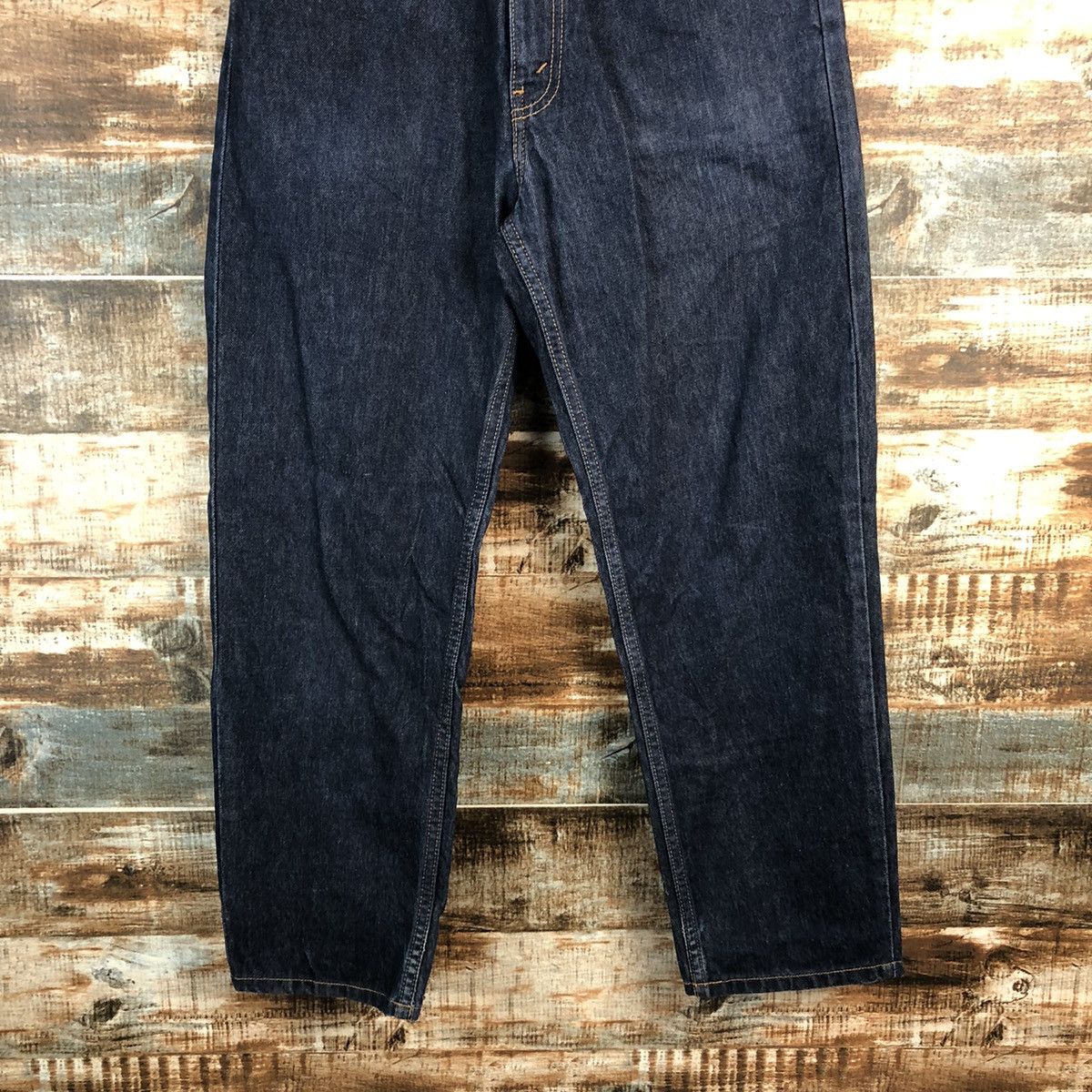 Levi's DL Levis 609 orange tag Dark Blue Denim Pants #A2580 Size US 32 / EU 48 - 3 Thumbnail
