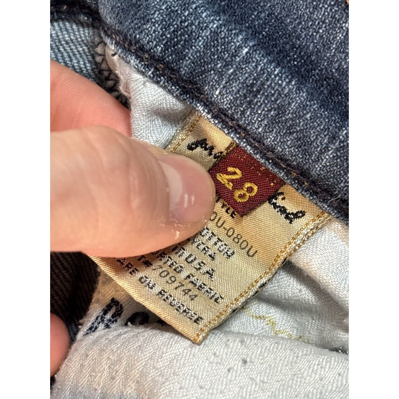 7 For All Mankind 7 For All Mankind Jeans Womens 28x28 Bootcut Blue Denim Low Rise Regular Fit 5-Pocket Jeans Mens Not Applicable? Size 28" / US 6 / IT 42 - 6 Thumbnail