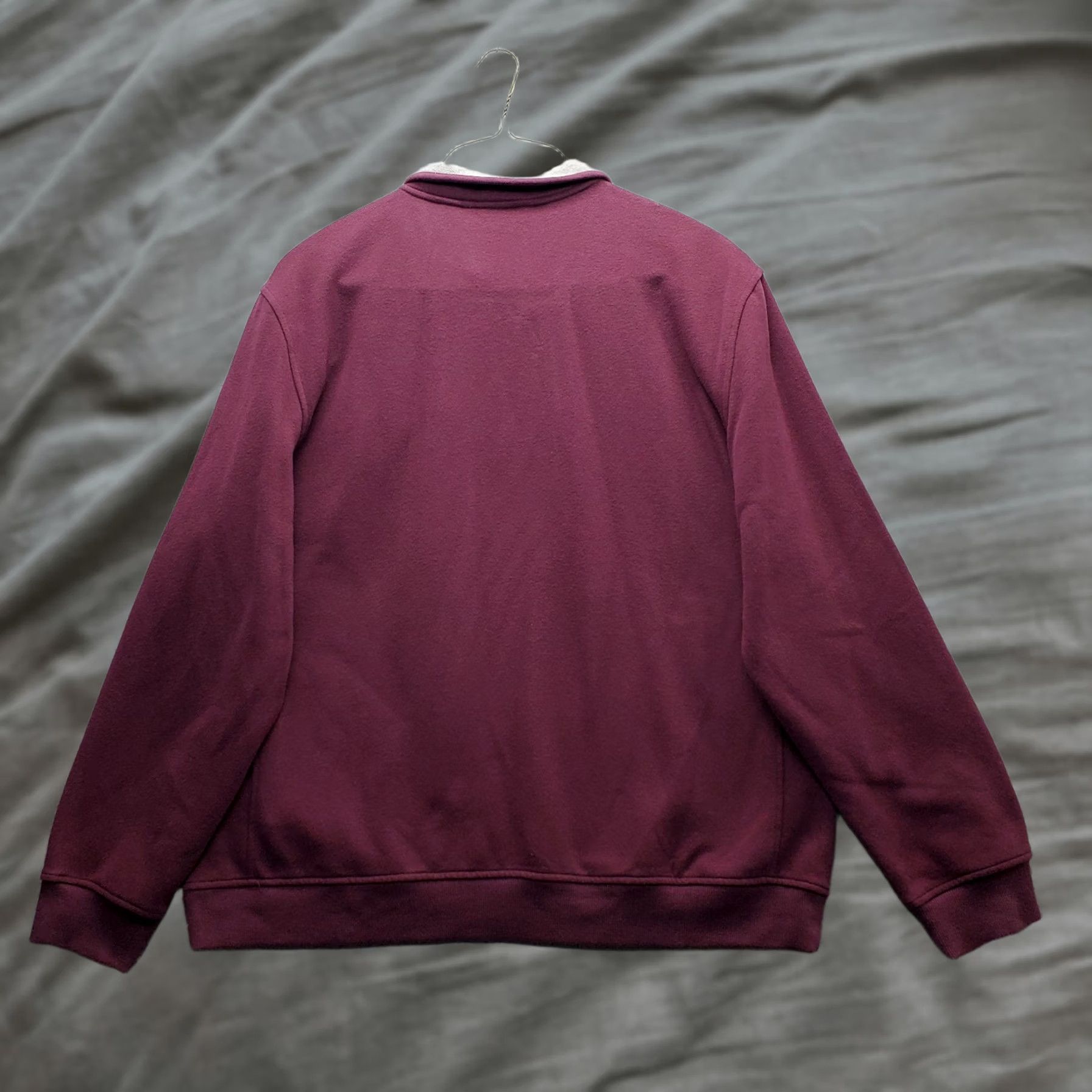 Izod IZOD Mens Sweatshirt Burgundy Fleece Lined Embroidered Logo 1/4 Zip XL/XXL Size: Mens Size 2XL Size US XXL / EU 58 / 5 - 1 Thumbnail