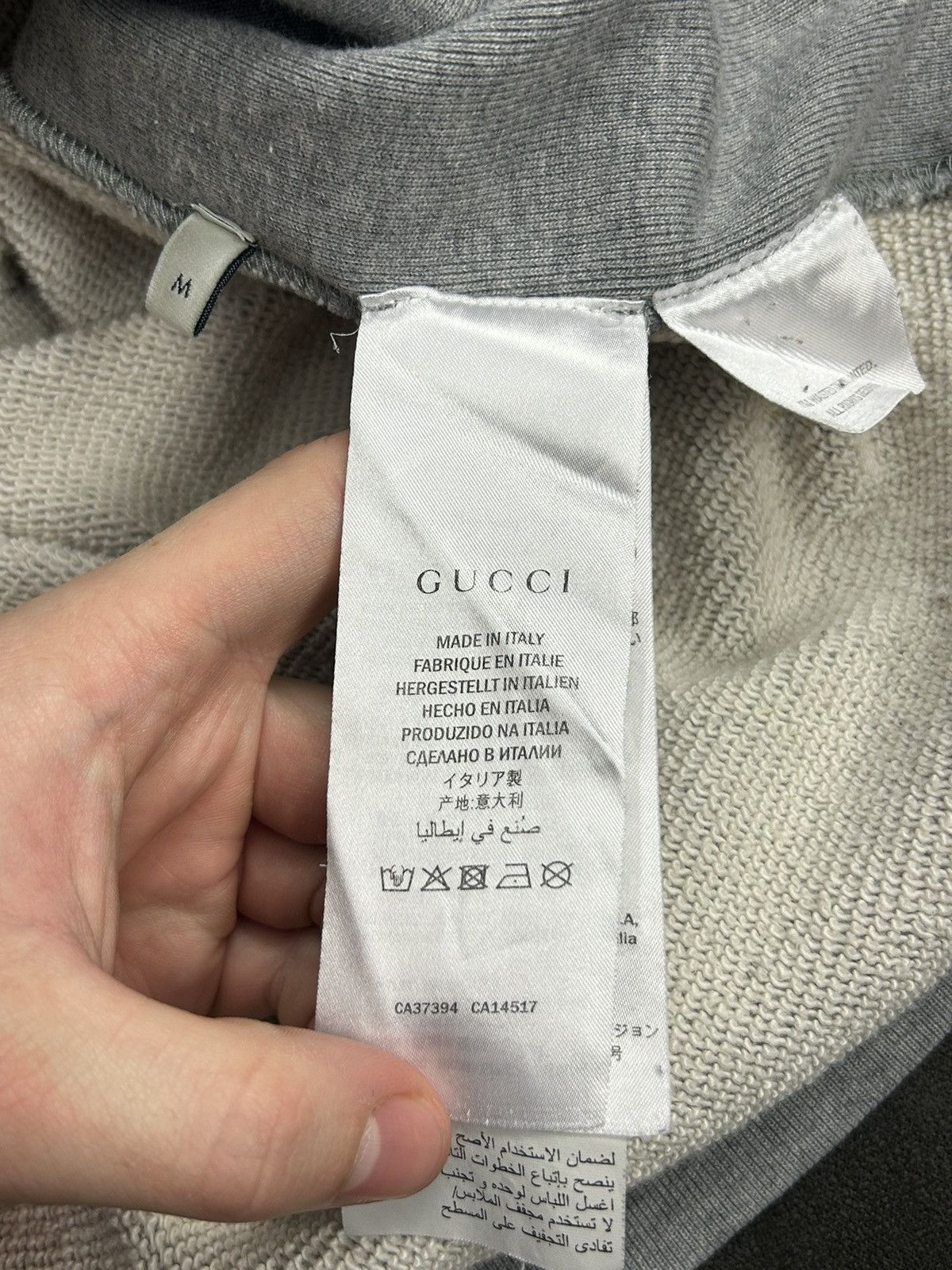 Gucci Gucci “The Face” Grey Hoodie – Box Logo Style – Size M Size US M / EU 48-50 / 2 - 21 Thumbnail
