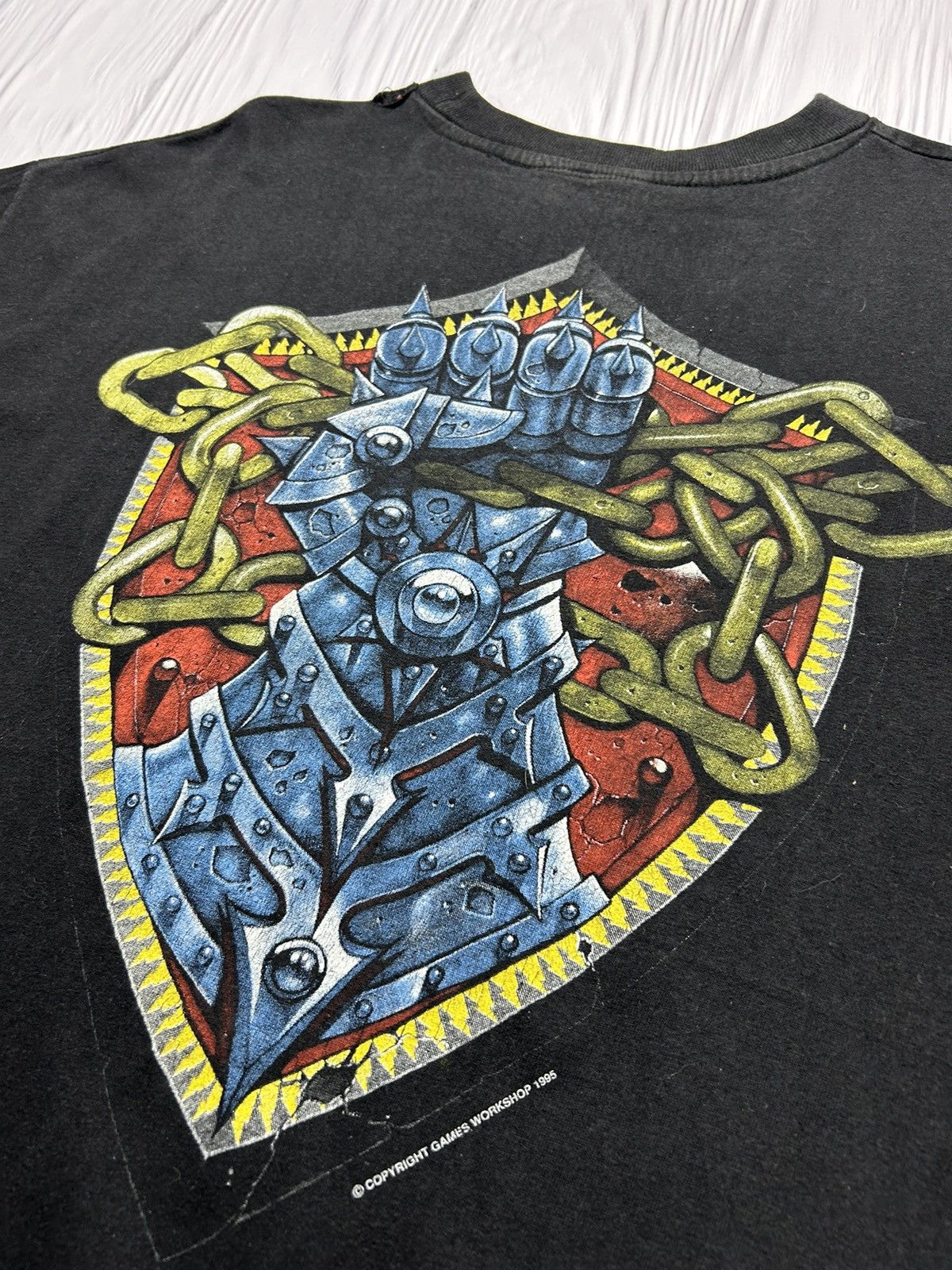 Vintage Rare Vintage 1995 Necromunda Orlocks T-Shirt Size US XL / EU 56 / 4 - 7 Thumbnail