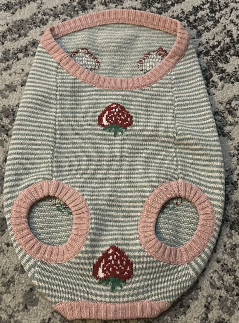 Gucci Gucci Strawberry Wool Dog Sweater size M Size ONE SIZE - 4 Thumbnail