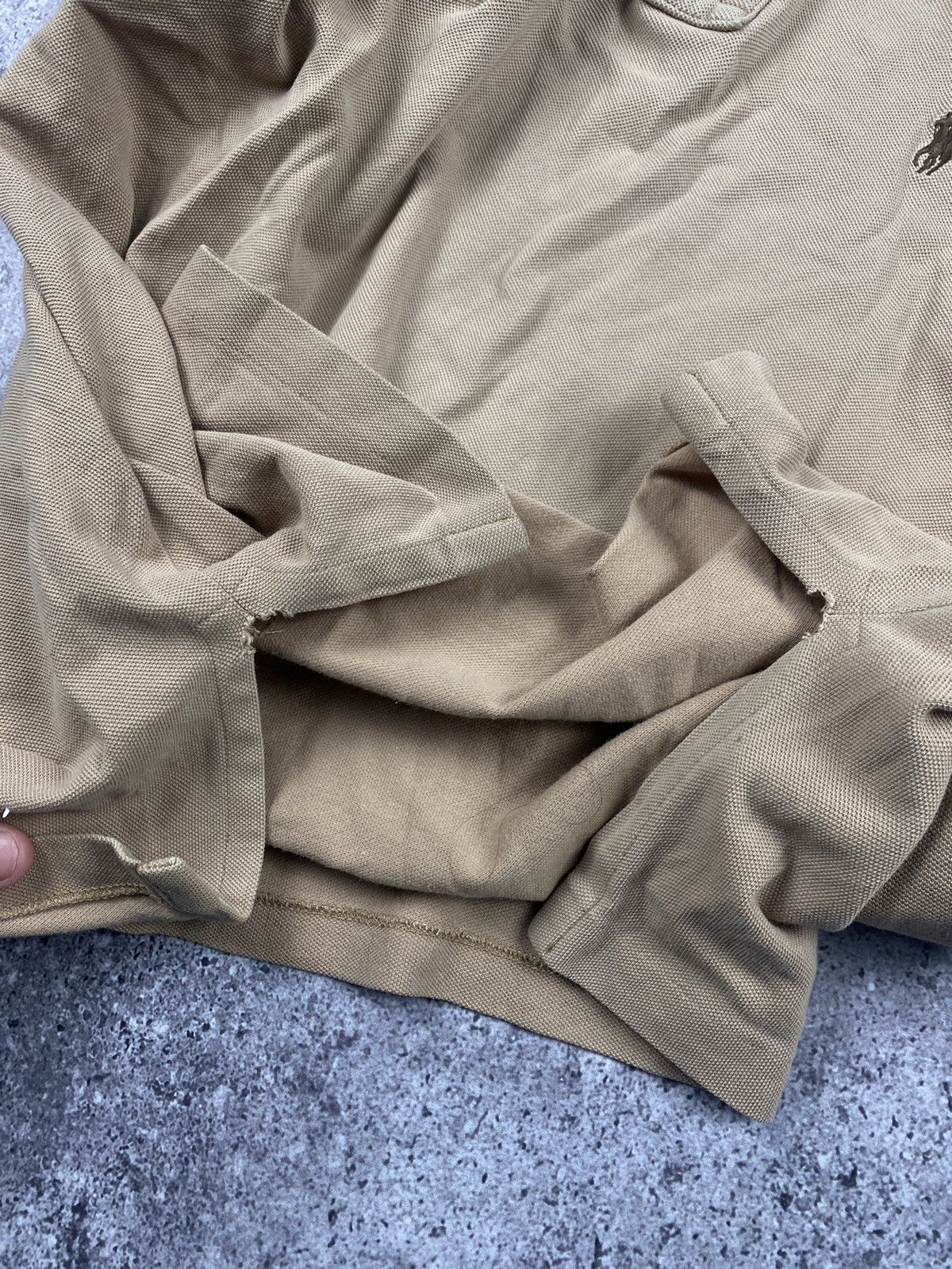 Polo Ralph Lauren × Vintage Vintage Polo Ralph Lauren Y2K FADED Brown distressed tee Size US M / EU 48-50 / 2 - 5 Thumbnail