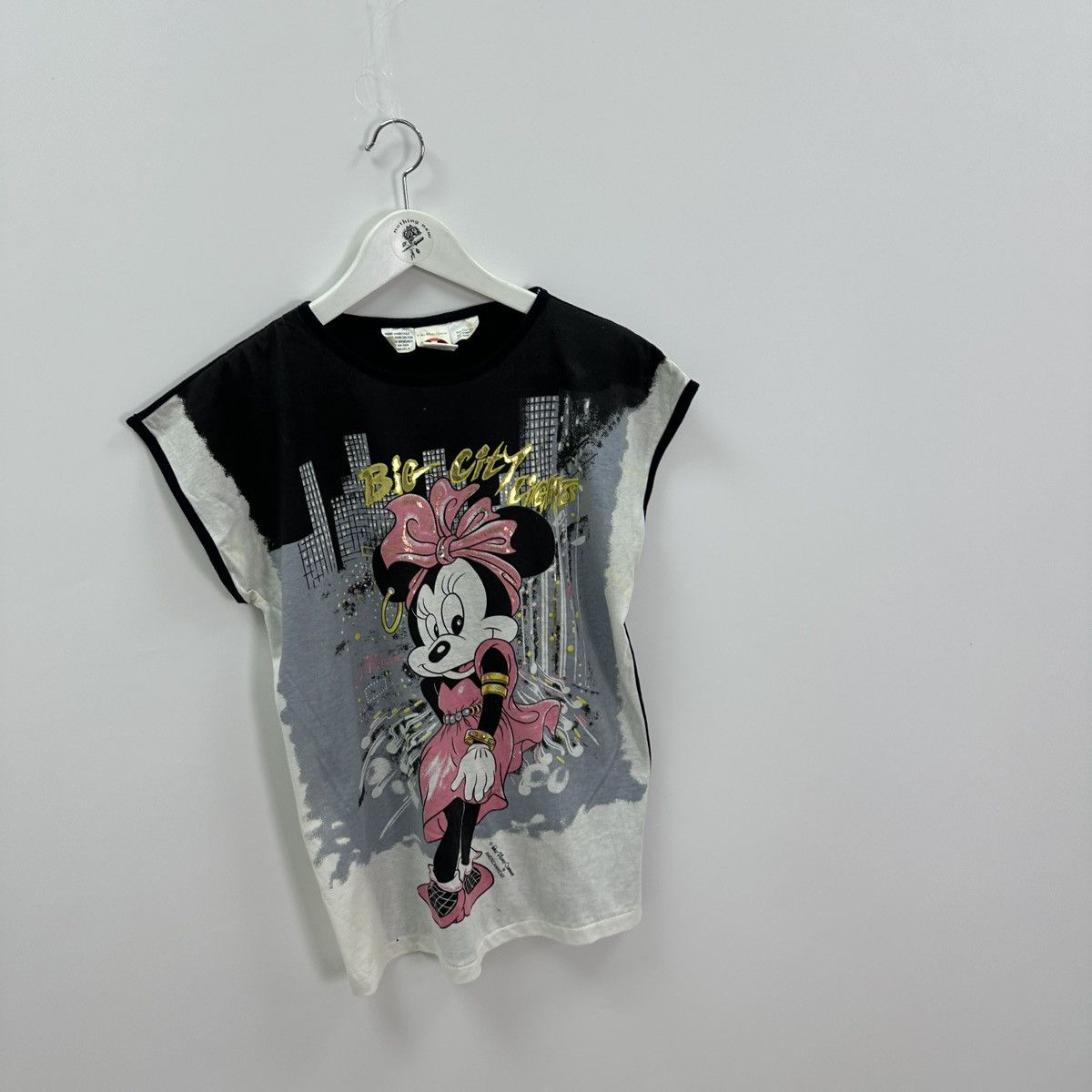 Mickey Mouse Vintage 90s Minnie Mouse Big City Lights Walt Disney tanktop Size S / US 4 / IT 40 - 2 Thumbnail